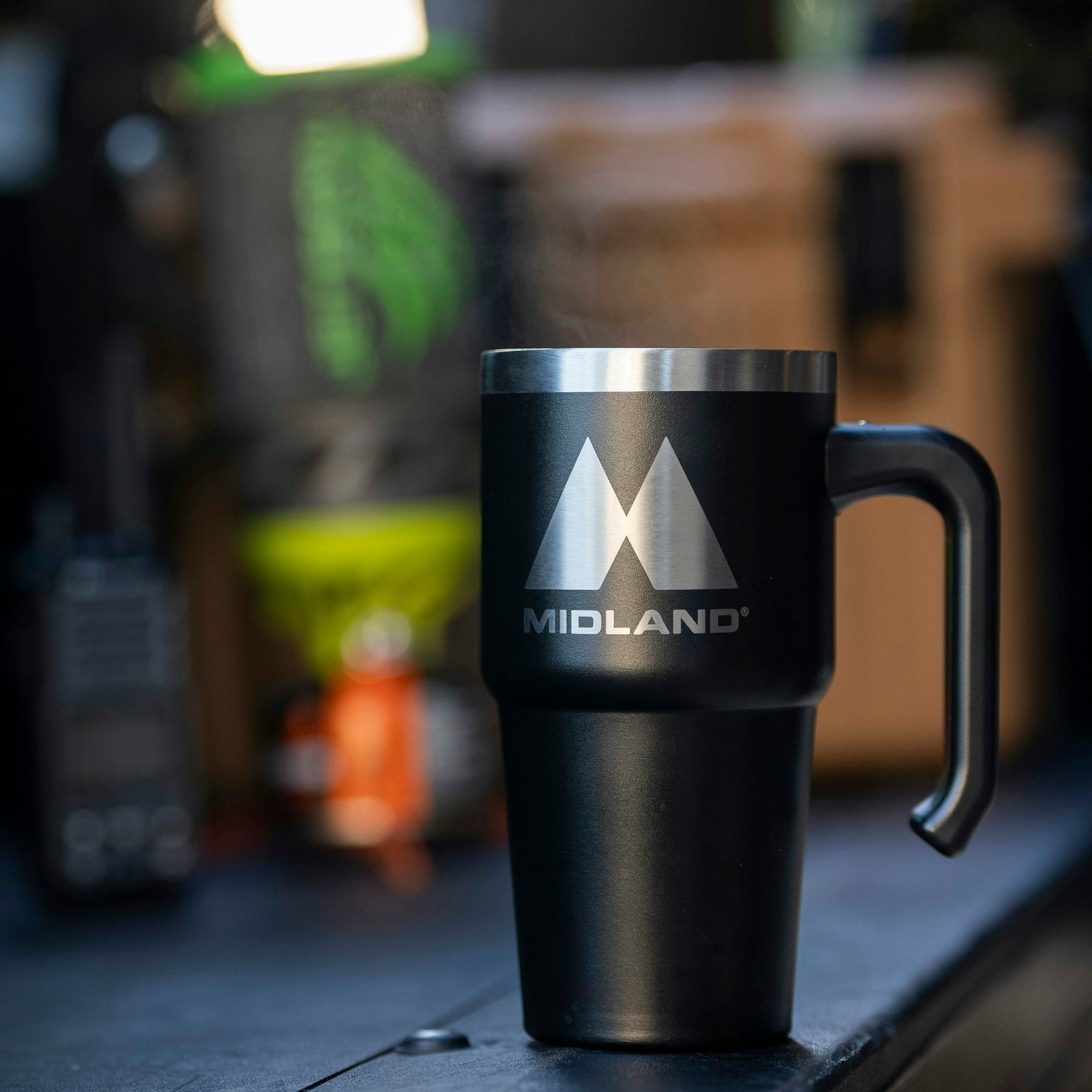 Midland EST 1959 Crest Tumbler - Vintage Insulated Stainless Steel Cup for Coffee, Tea & Cold Drinks - Perfect for Camping, Travel & Office Use