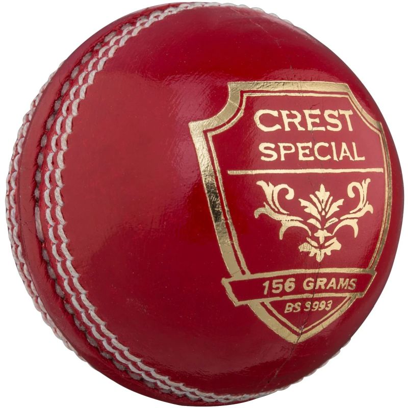 Gray Nicolls Crest Special 2-Piece Cricket Ball - Premium Leather Cricket Ball for Professional & Club Matches - Perfect for Practice, Training & Competitive Games