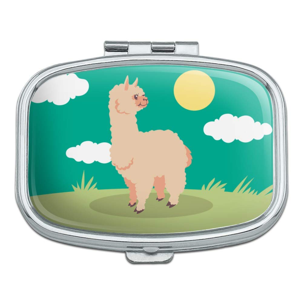 Soft Fluffy Alpaca-Shaped Rectangle Pill Case & Jewelry Storage Box - Perfect for Travel, Home Organization and Cute Gift Giving