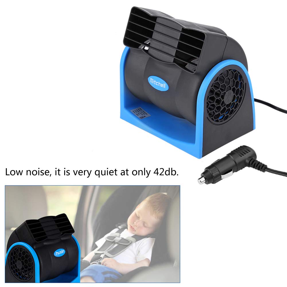 Auto Car Vehicle Air Fan Cooler - DC 12V ABS Electric Cooling Fan, Mini, Adjustable Speed, Silent Air Cooler, Universal for Cars, Trucks, and RVs