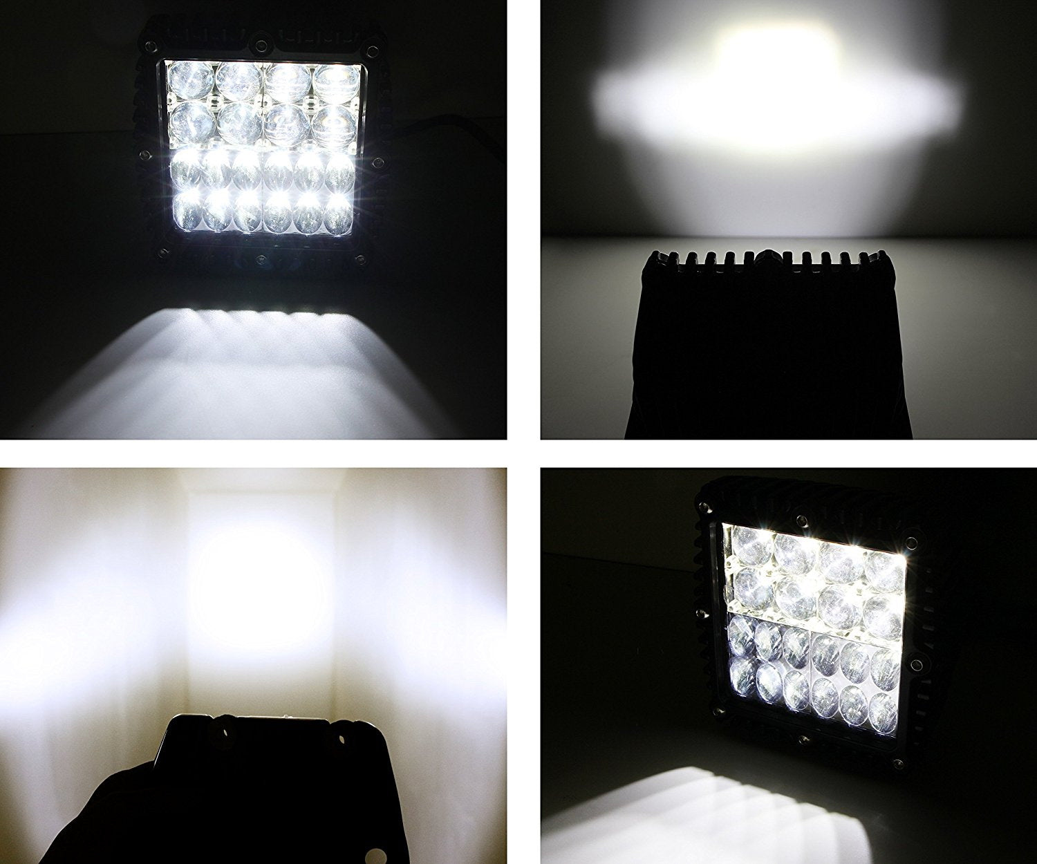 100W LED Fog Lights with Combination Beam & Hyperspot - Compatible with 2015-2017 Ford F150 - Includes Mounting Bracket - Durable Off-Road Lighting for Trucks, SUVs & Jeeps - Perfect for Night Driving, Foggy Conditions & Off-Road Adventures