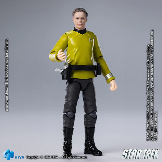 PRE ORDER 1/18 HIYA 4inch Action Figure - Exquisite Mini Series STAR TREK 2009 Captain Pike Collectible Toy | Perfect for Display, Gifts & Star Trek Fans
