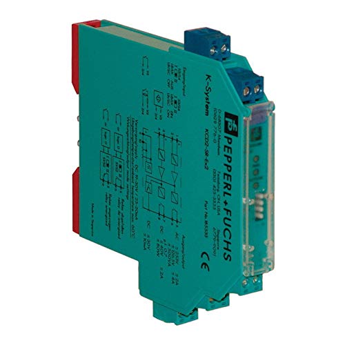 PEPPERL & FUCHS KCD2-SR-EX1.LB 1 Channel Input Switch Amplifier 30 AMP 24V DIN Rail Mount - Industrial Automation & Control Panel Installation