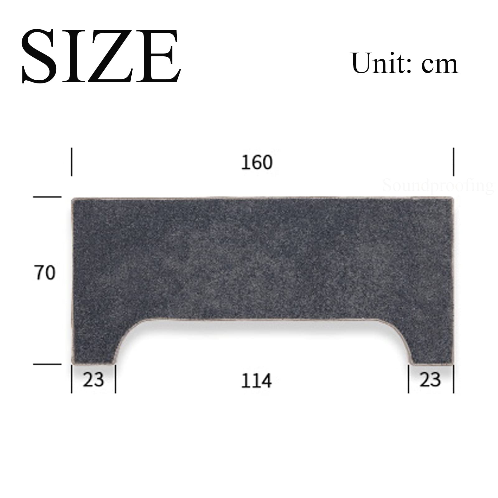 160x70cm Soundproof Piano Rug - Non-Slip Acoustic Mat for Upright Piano, Sound Dampening Floor Protector with Noise Reduction - Perfect for Home Studios, Music Rooms & Apartments (1581655)