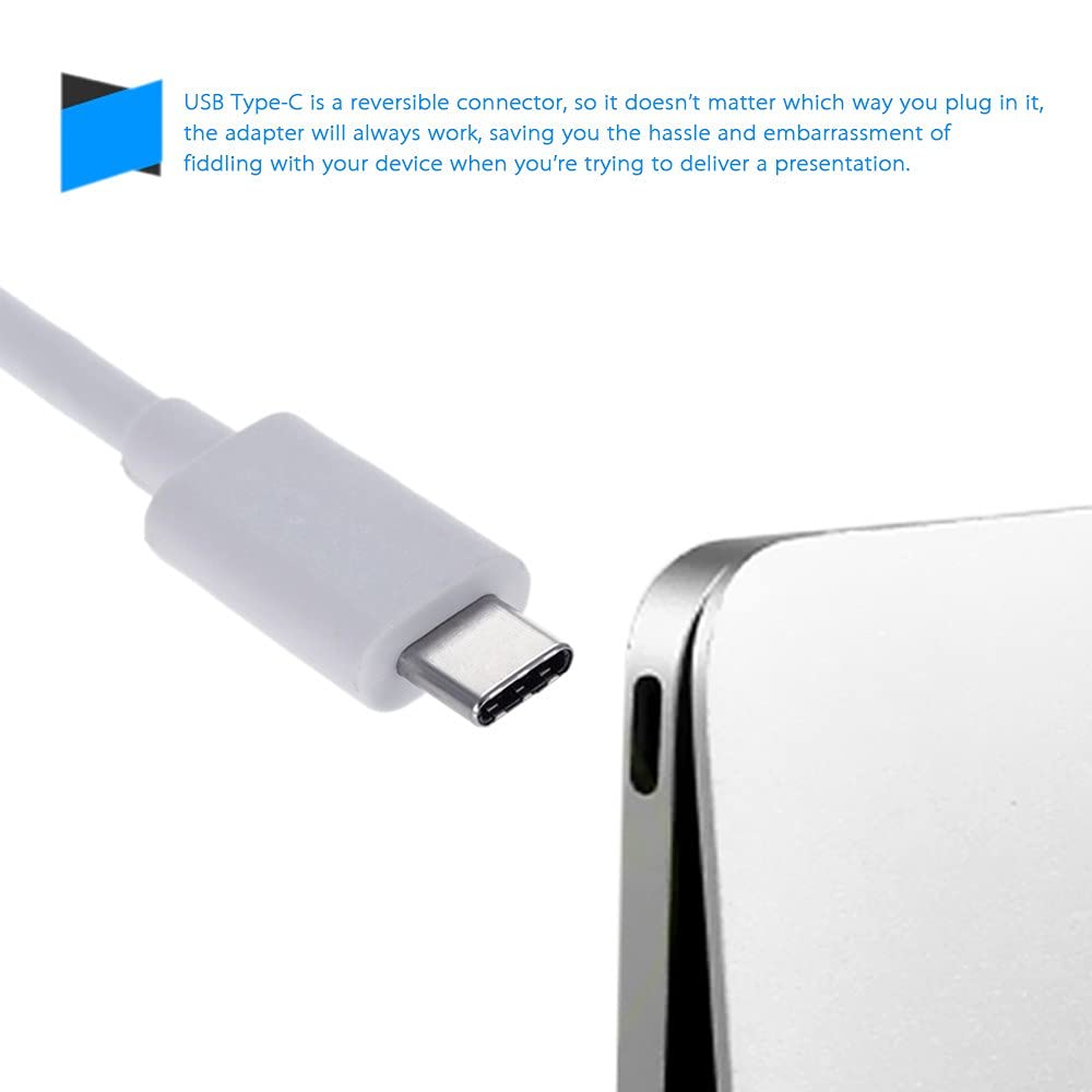 JSER USB-C 3-Port Hub with Ethernet Adapter for Laptop & Desktop