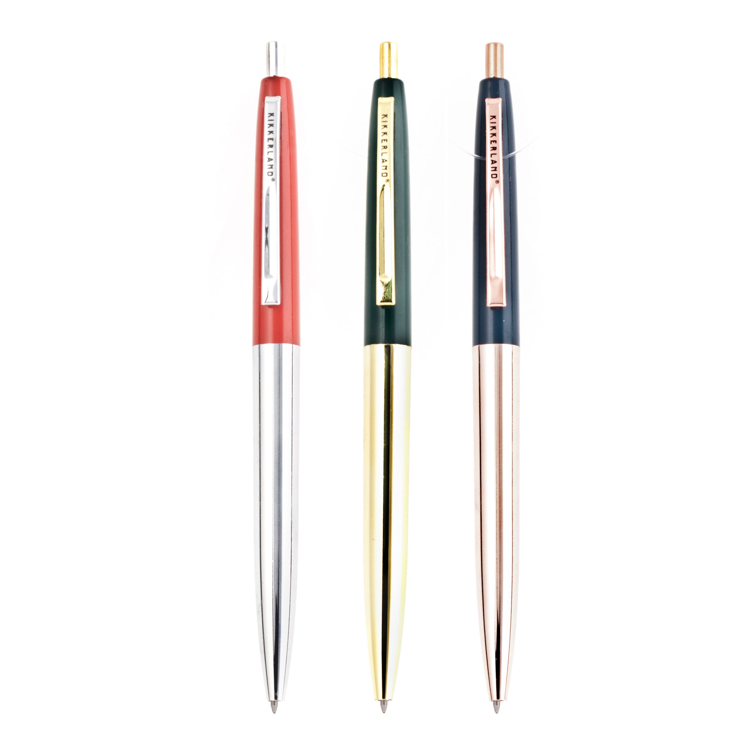 Vintage Metal Pens - Classic Retro Style Ballpoint Pens for Writing, Collecting & Gifting - Perfect for Office, School & Home Use