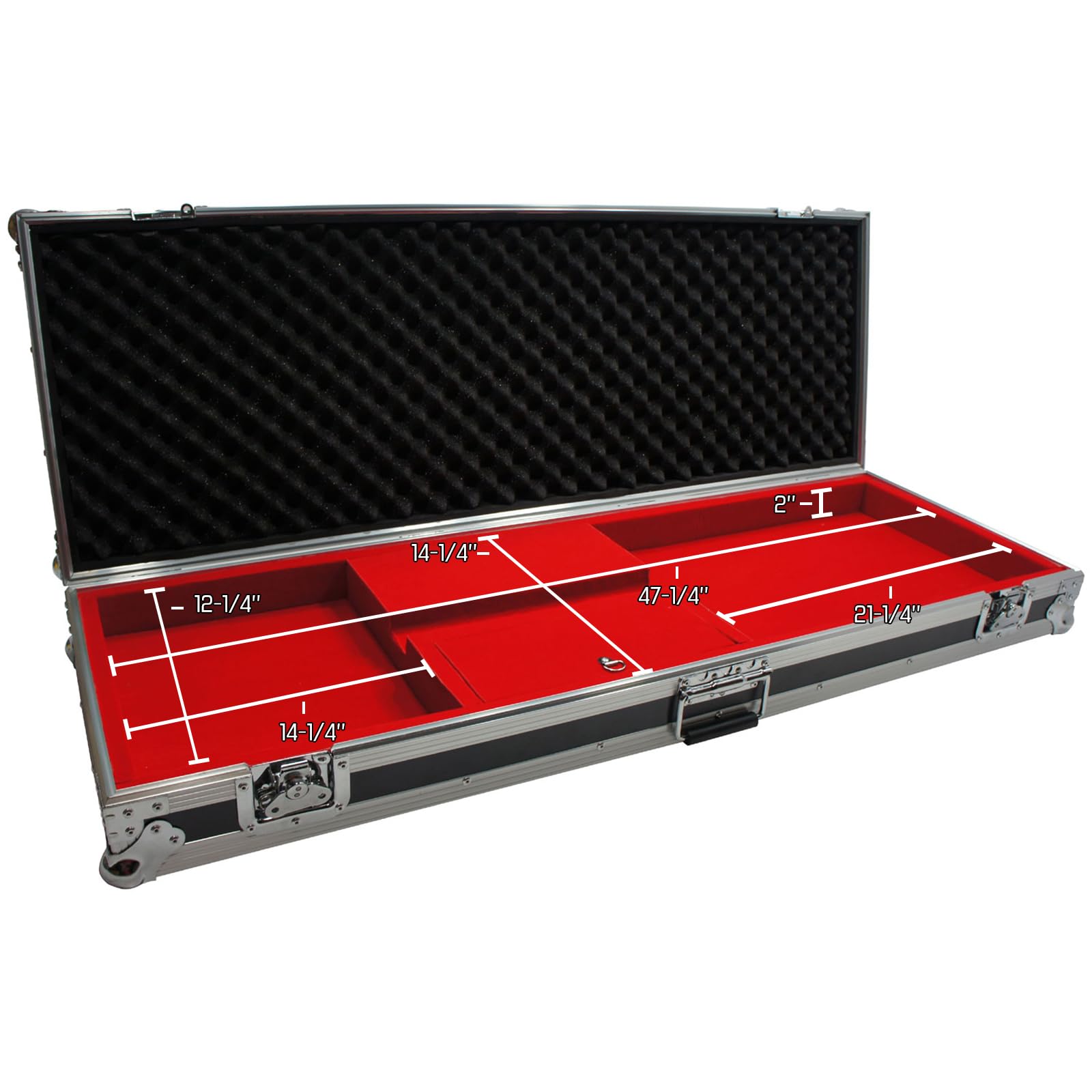 Harmony Audio HCGTRB Hard Flight Case for Electric Guitars - Durable Custom Protection for Travel & Storage | Perfect for Musicians, Touring Bands & Airplane Transport