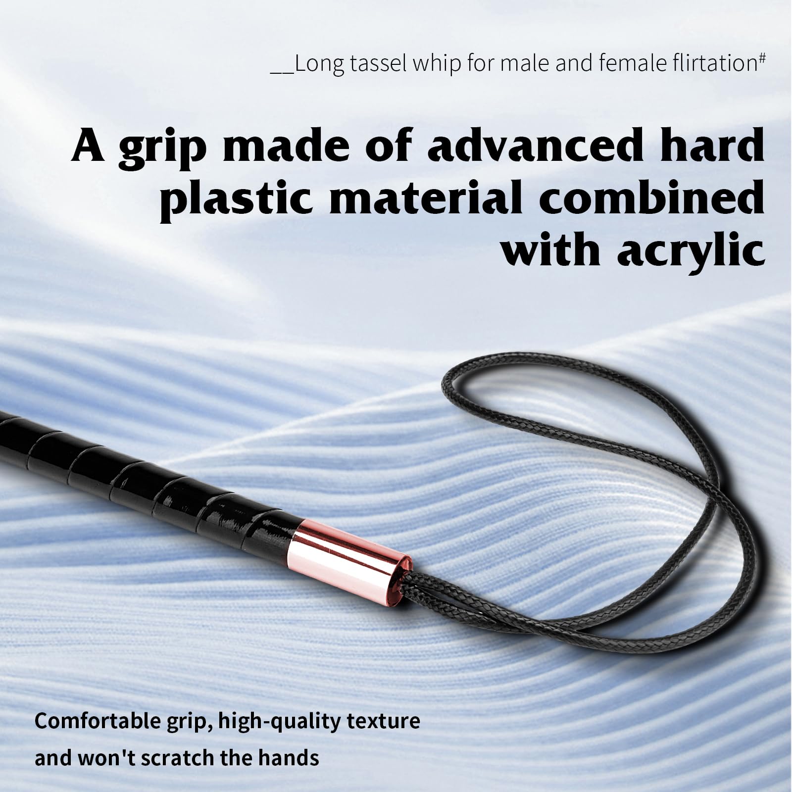 Adult Sex Whip for Role Play - Smooth Handle Fantasy Toy for Couples & BDSM