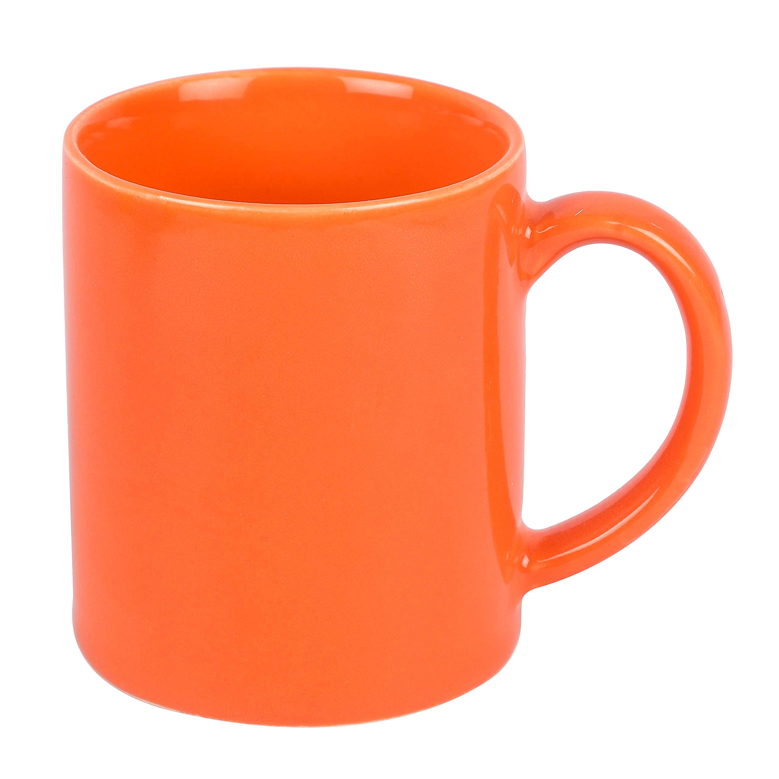 Anwaliya 12oz Multicolor Coffee Mug Set - Microwave & Dishwasher Safe Ceramic Tea Cup with Chip-Resistant Design - Perfect for Home, Office, Coffee Shops & Gifts (Yellow, 350ml)