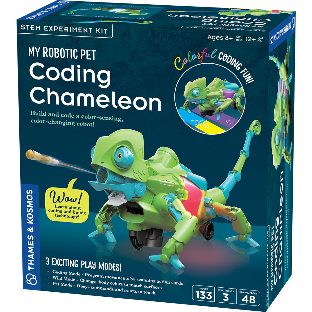 Interactive Coding Chameleon Robot - STEM Educational Toy for Kids | Learn Programming & Robotics | Perfect for Classroom, Homeschool & Birthday Gifts
