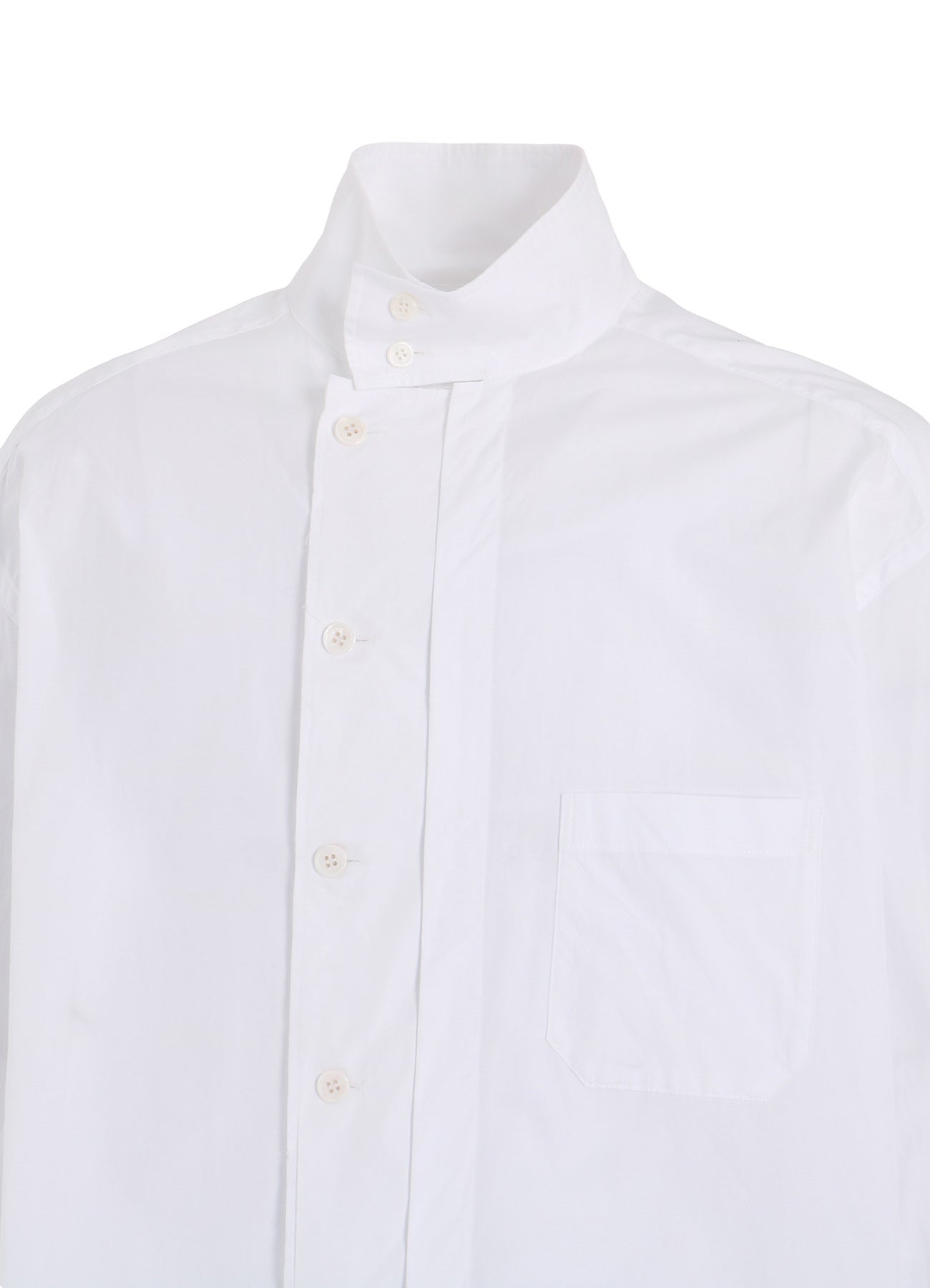 Premium Cotton Broadcloth Button-Down Shirt with Multi-Button Sleeves & Stand Collar - Perfect for Business Casual, Office Wear & Smart Outfits