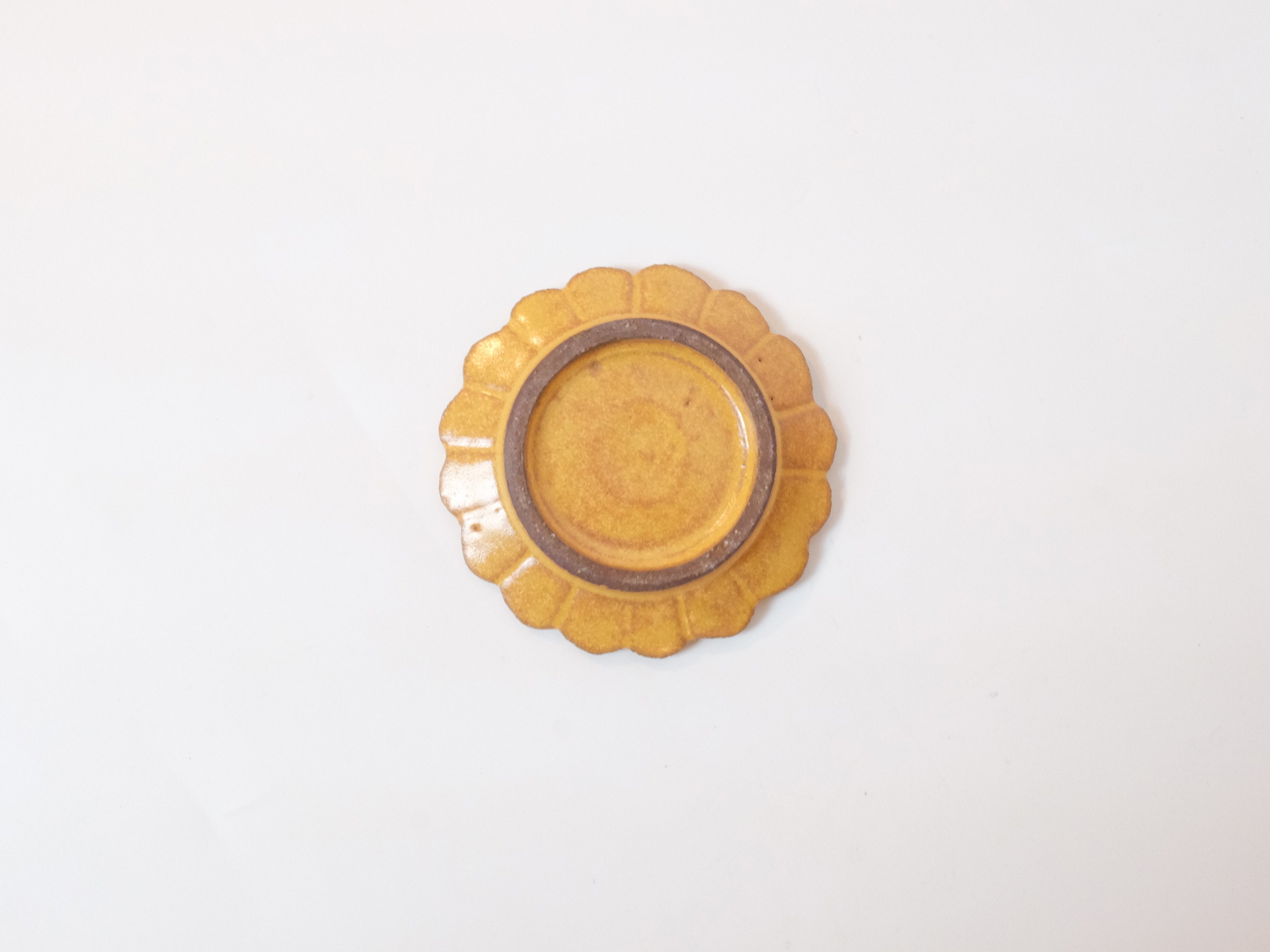 Motoharu Ozawa Rinka Mamezara - Handcrafted Japanese Small Flower Plate for Tea Ceremony, Sushi & Dessert | Elegant Tableware for Home Decor & Gift