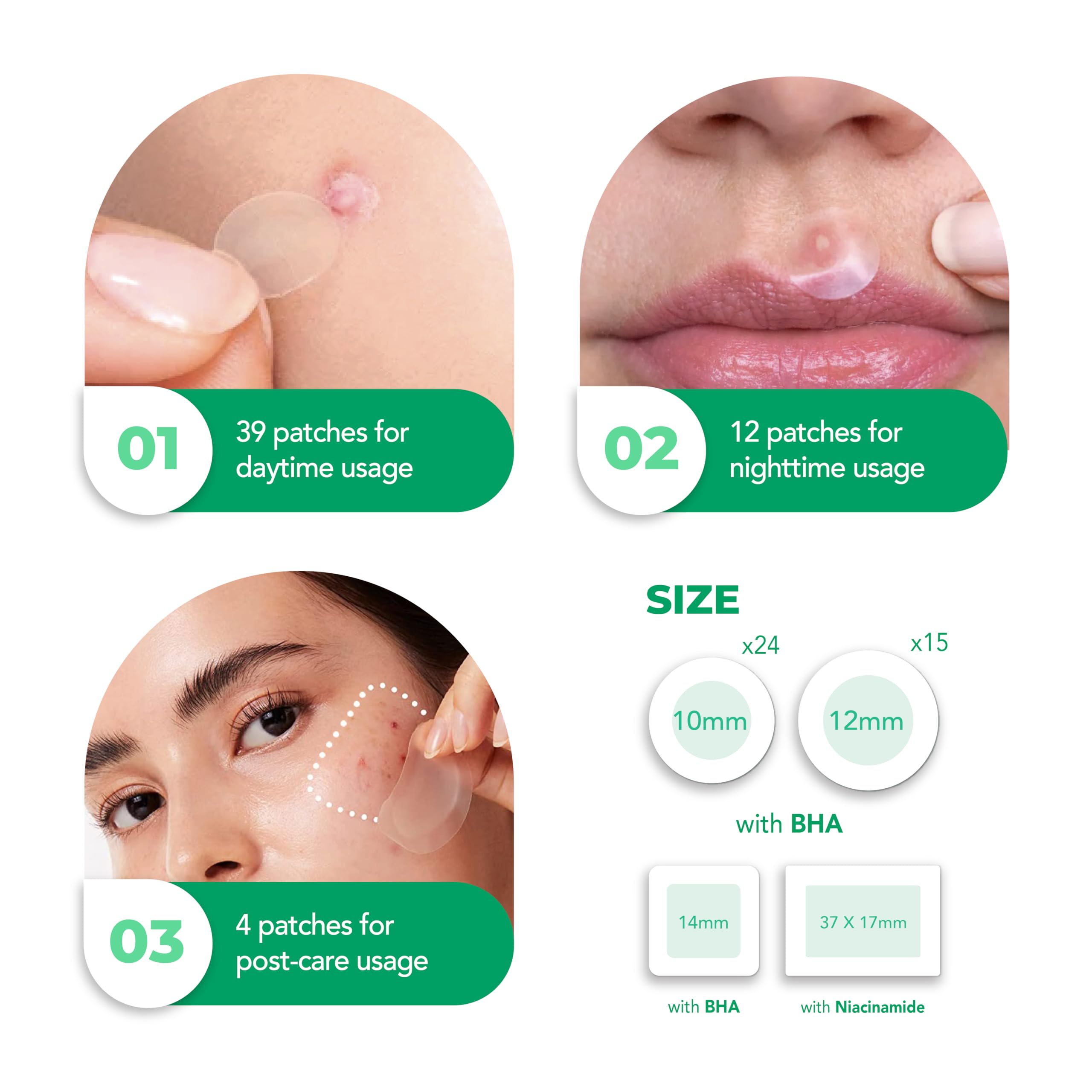 Best Korean Skincare Set: Mild Exfoliating Toner Pads, Hydrating Serum, Acne Blemish Patches (55 Count), & Cleansing Gel - Daily Face Care Routine for Clear Skin
