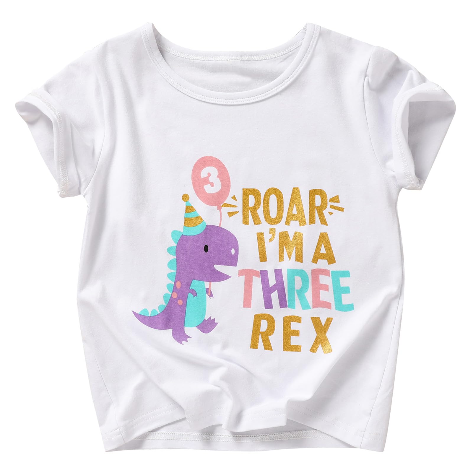 3rd Birthday Shirt for Girls | Cute Three Year Old Toddler T-Shirt | 3 Year Old Birthday Outfit | Perfect for Birthday Parties, Photo Shoots & Special Celebrations