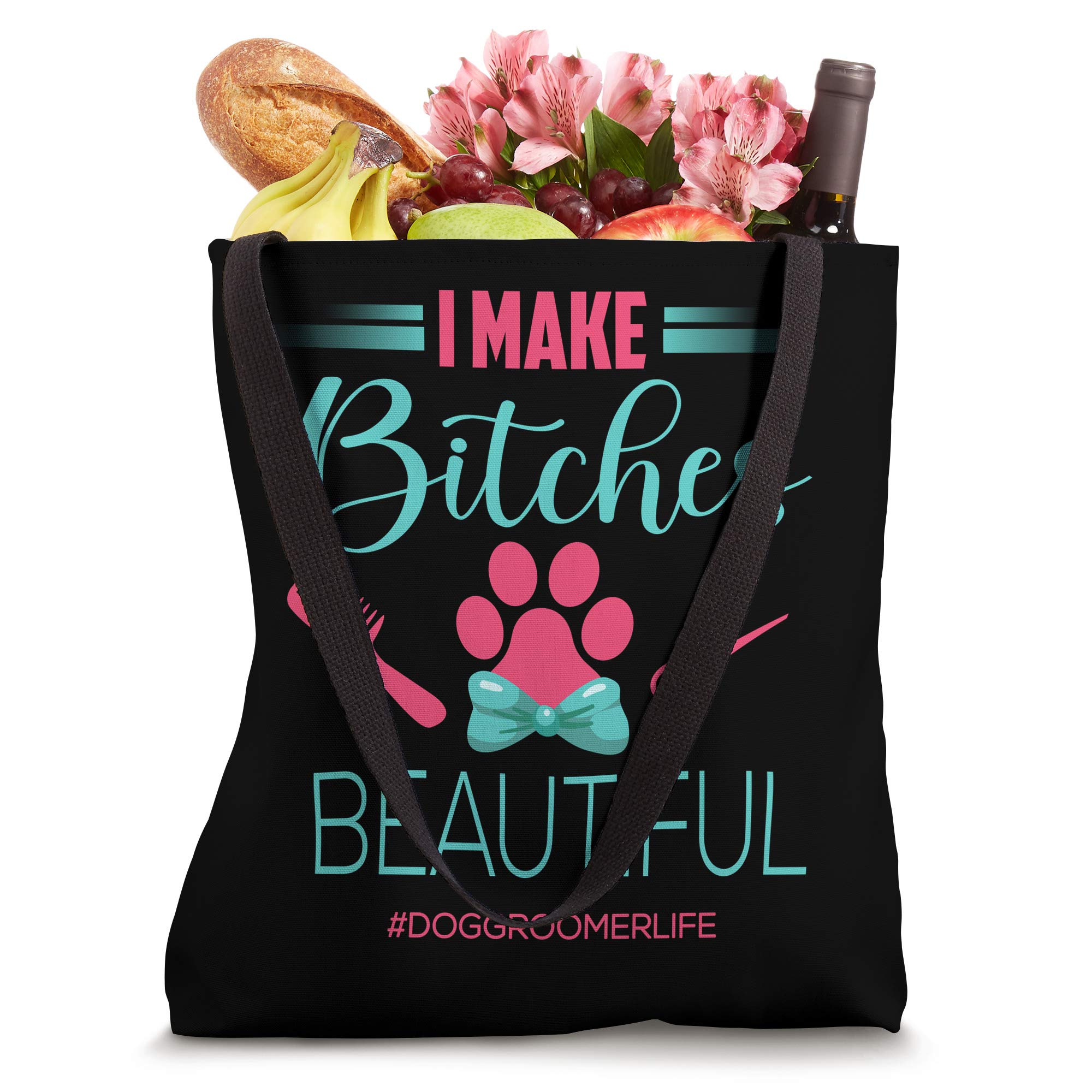 Funny Dog Groomer Tote Bag - Perfect Gift for Professional Pet Groomers & Dog Lovers - Ideal for Grooming Salons, Vet Clinics & Pet Showers