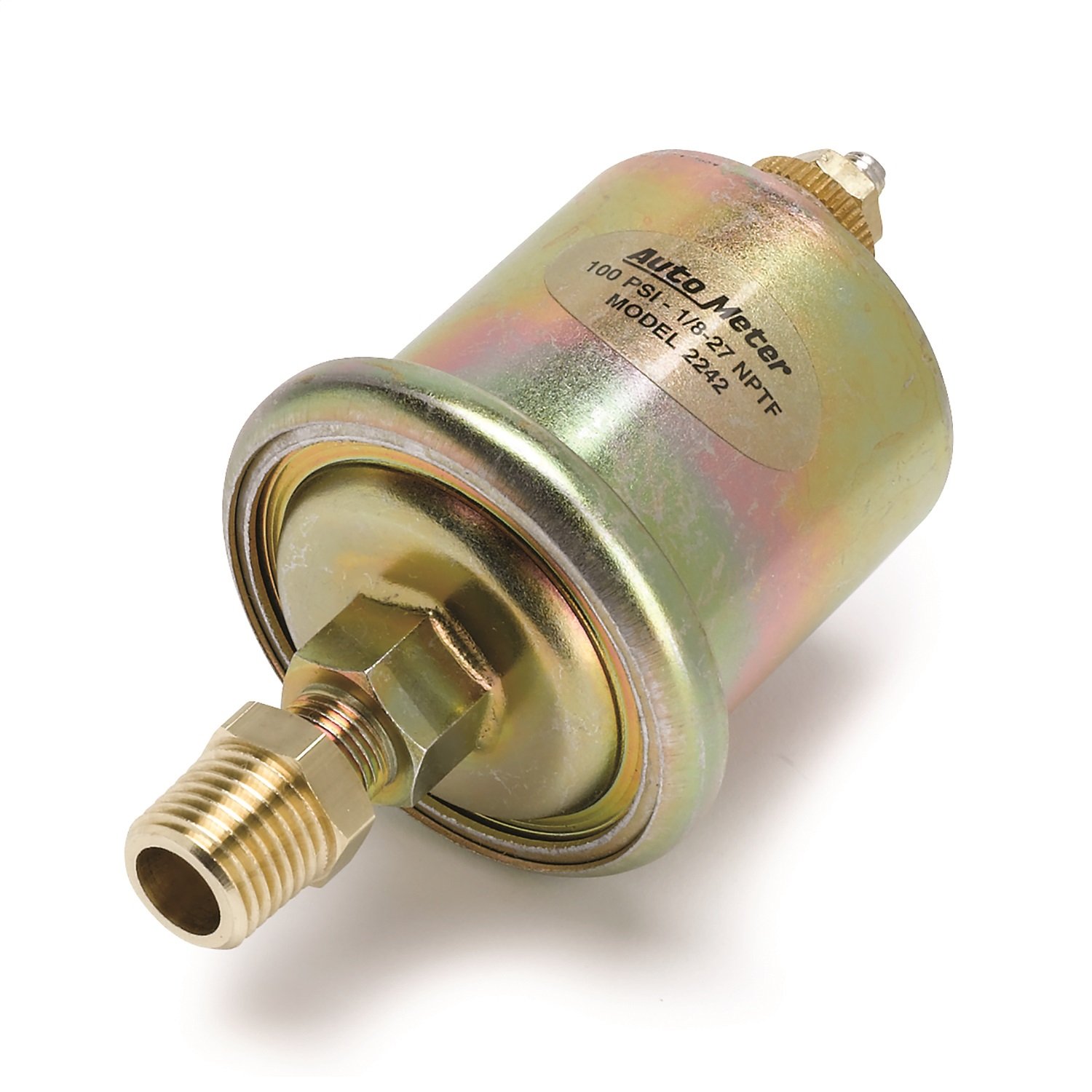 Auto Meter 1327 Arctic White Oil Pressure Gauge - 2-1/16