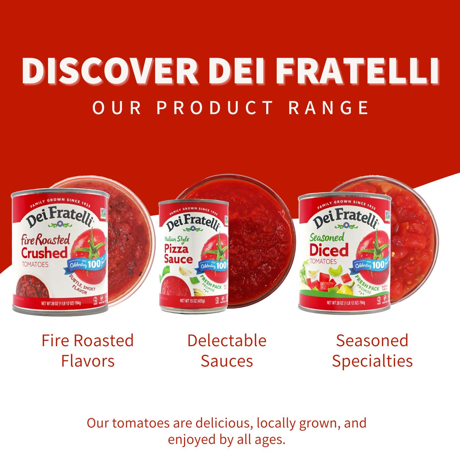 Dei Fratelli Tomato & Basil Pasta Sauce (24 oz. Jars, 4-Pack) - No Water Added, Never from Tomato Paste - Authentic 5th Generation Italian Recipe - Perfect for Spaghetti, Lasagna & Italian Cooking