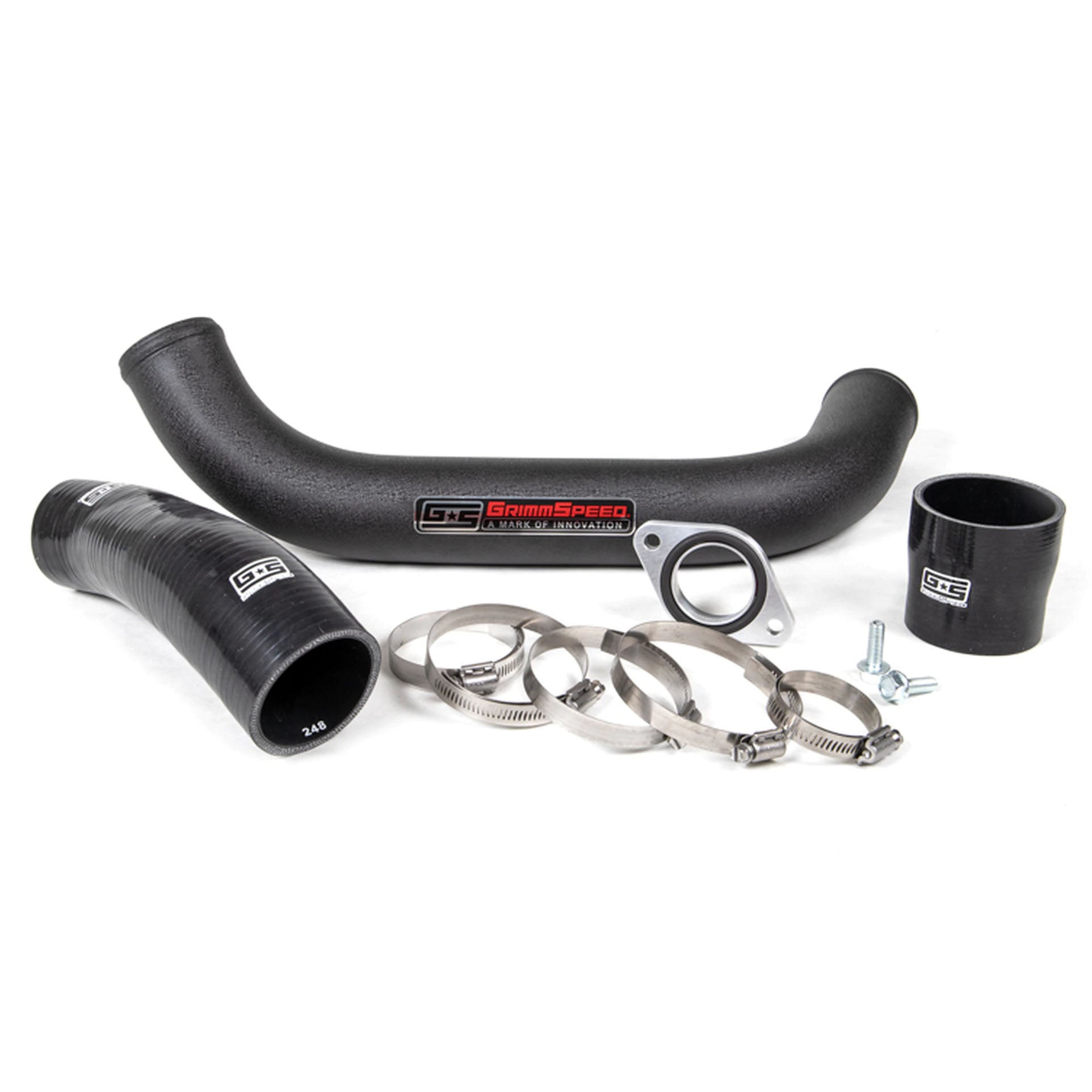 GrimmSpeed Performance Charge Pipe for 2015-2021 Subaru WRX - High Flow Intercooler Upgrade for Turbo Boost & Engine Efficiency - Perfect for Street Racing & Track Performance