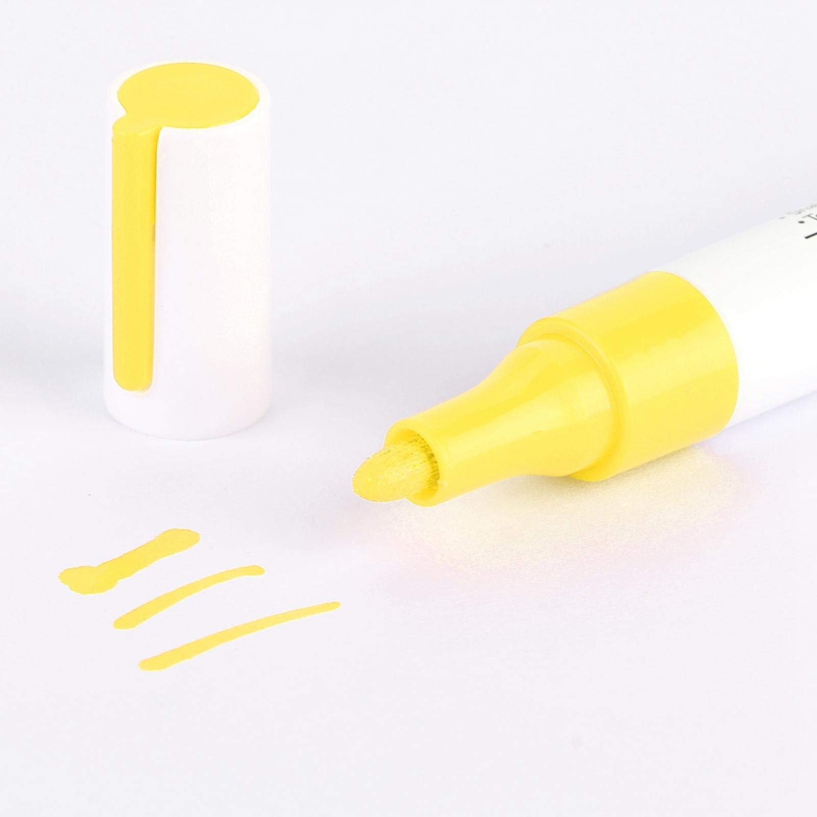 Premium Waterproof Car Tire Paint Pen - Professional Tire Lettering Marker for Vehicles (Yellow) | Durable Auto Accessories for Custom Tire Design & DIY Car Decoration