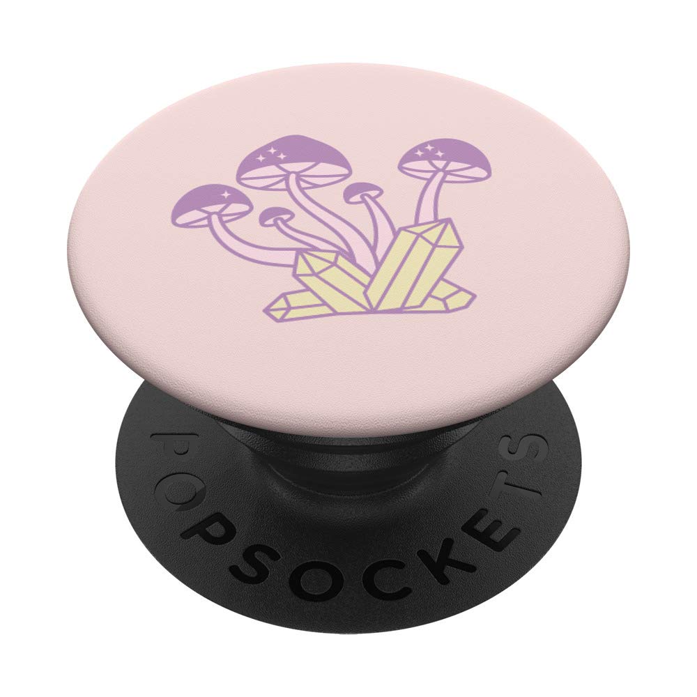 Cute Pastel Kawaii Mushroom PopSocket - Swappable Phone Grip for iPhone, Samsung & Tablets - Perfect for Everyday Use & Travel