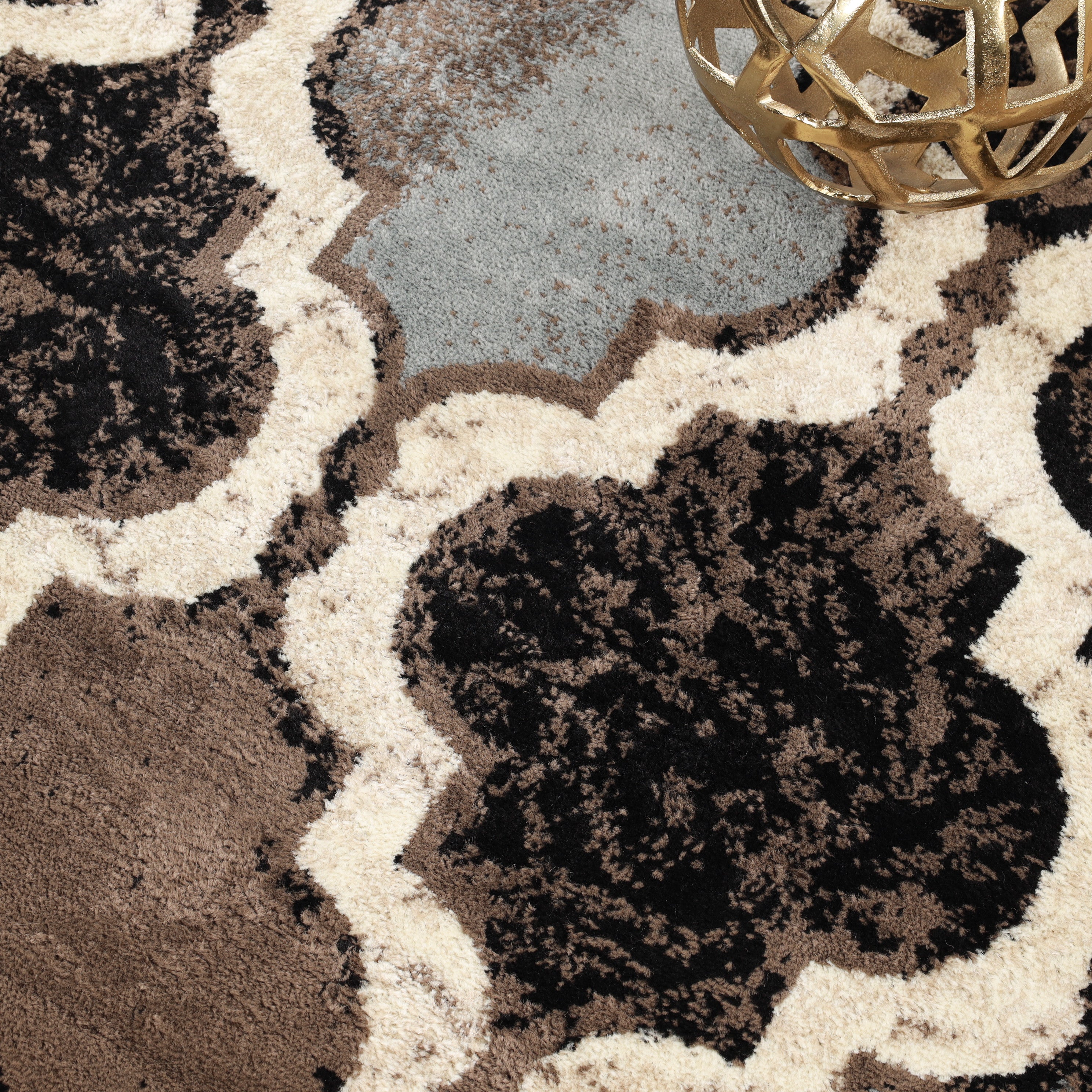 Viking Geometric Trellis Indoor Area Rug & Runner - Non-Slip Boho Chic Carpet for Living Room, Bedroom, Hallway - Perfect for Nordic Home Decor & Cozy Spaces