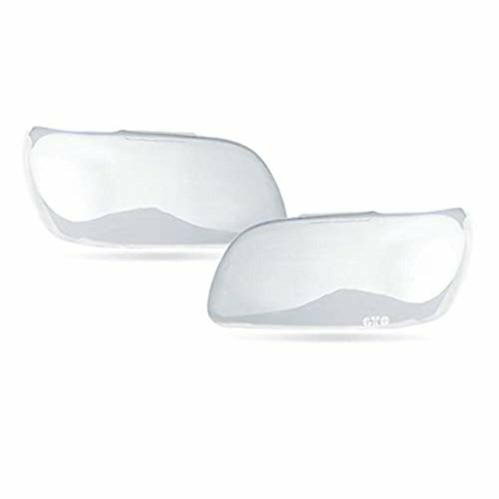 GT Styling GT0994C Clear Headlight Covers - 2 Piece Set for Car Protection & Style Enhancement | Perfect for Night Driving, Off-Road Adventures & Vehicle Customization