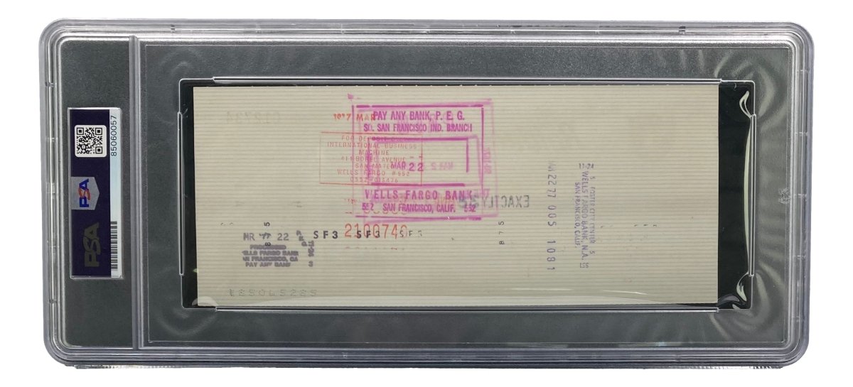 Authentic Al Davis Signed Oakland Raiders Personal Bank Check #12734 PSA/DNA Certified - Rare NFL Memorabilia for Collectors & Raiders Fans, Perfect for Sports Memorabilia Displays & Man Caves