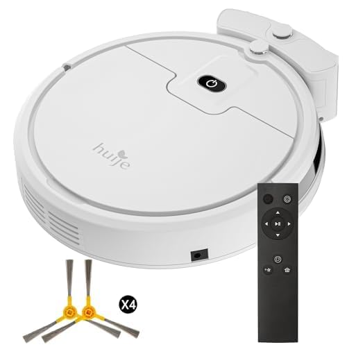 Upgraded 2900Pa Robot Vacuum Cleaner - Auto Self-Charging, Ultra-Thin Design, 120Min Runtime, Tangle-Free & Quiet Cordless Cleaning for Pet Hair, Dust on Hardwood Floors & Carpets | Perfect for Homes with Pets, Busy Families & Allergy Sufferers