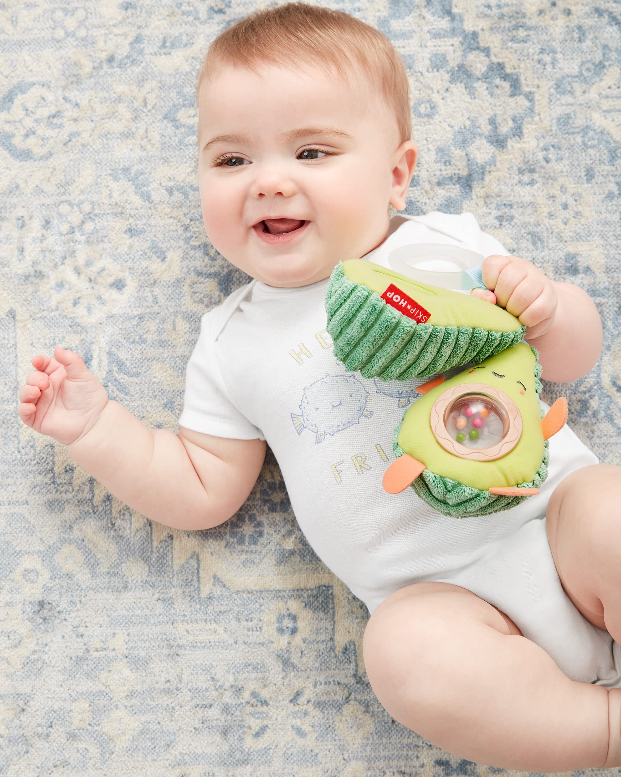 Skip Hop Baby Play Gym - Celestial Dreams Grey Developmental Activity Center & Farmstand Avocado Stroller Toy | Newborn Tummy Time Mat, Infant Sensory Play, Montessori Learning Toy for 0-12 Months