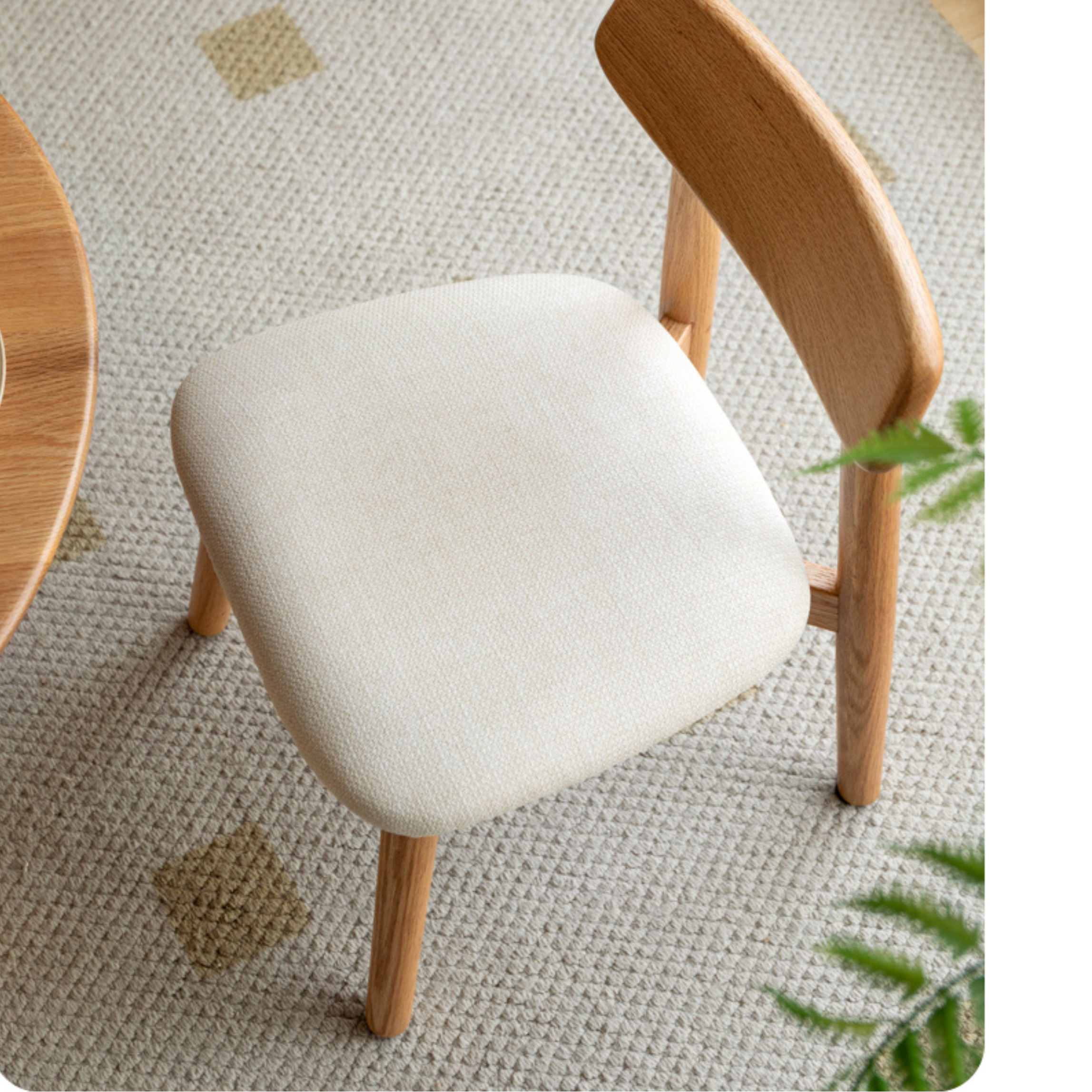 Solid Oak Wood Small Chair for Kids & Toddlers - Sturdy & Safe Baby Chair for Dining, Reading, and Playroom Use