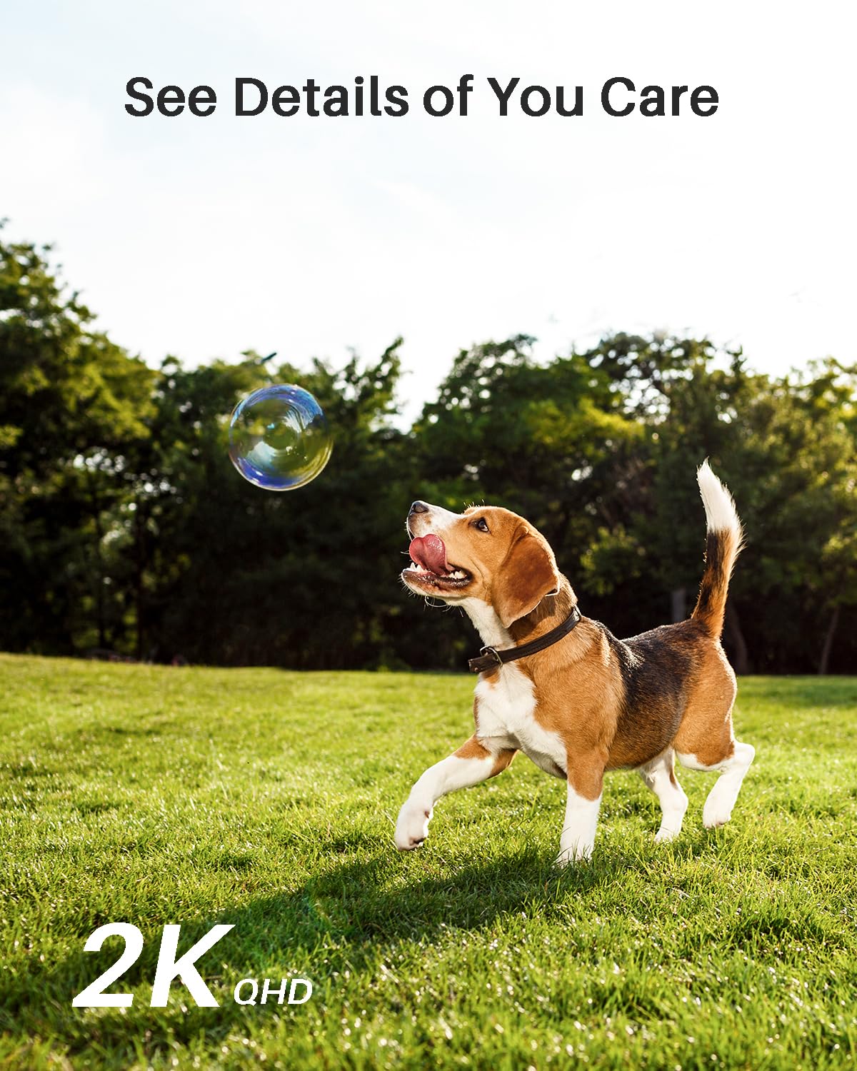 WUUK 2K Wireless Security Camera Outdoor - No Monthly Fee, Color Night Vision, Waterproof, Alexa & Google Compatible (Base Station Required) - Perfect for Home Surveillance, Backyard Monitoring, and Smart Home Security