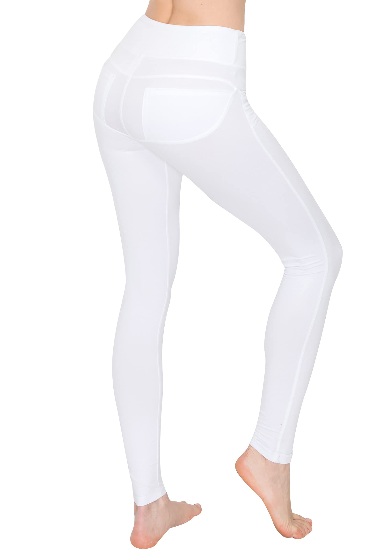 ALWAYS Pockets Yoga Pants for Women - Super Soft Stretchy High Waist Workout Leggings with Side Pockets | Gym, Running, Yoga & Lounge Wear