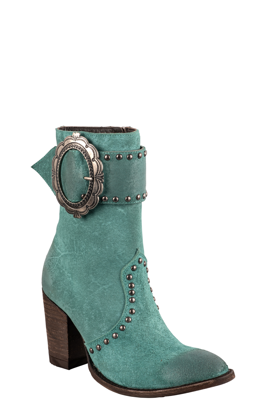 Double D Ranch by Old Gringo Women's Leather Segovia Boots - Turquoise Western Cowgirl Boots for Riding, Dancing & Country Fashion