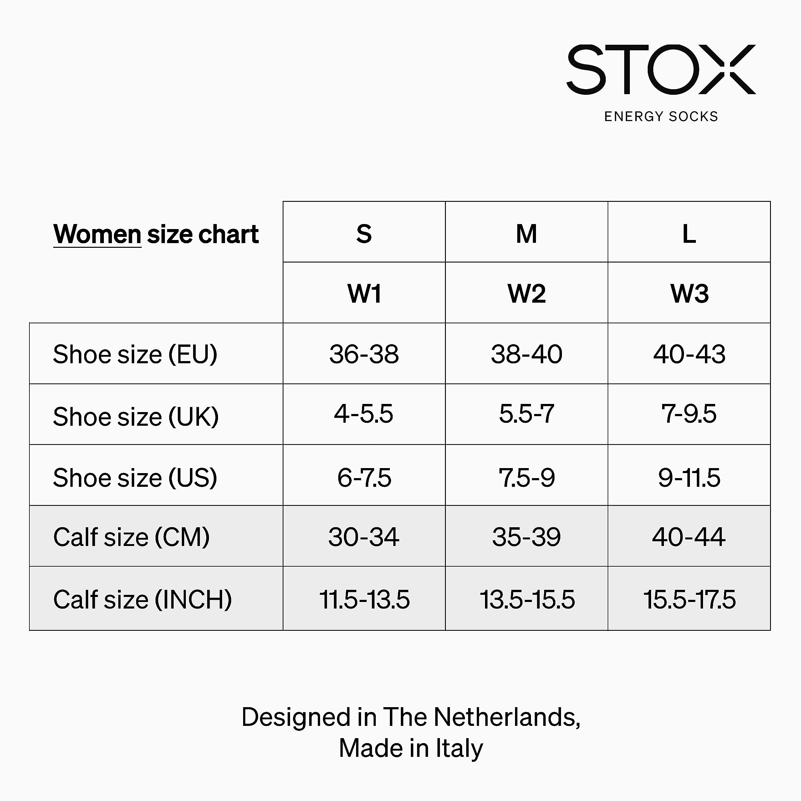 STOX Energy Socks - 3 Pack Women's Athletic Compression Socks for Running, Workout & Sports - Moisture Wicking & Arch Support for All-Day Comfort