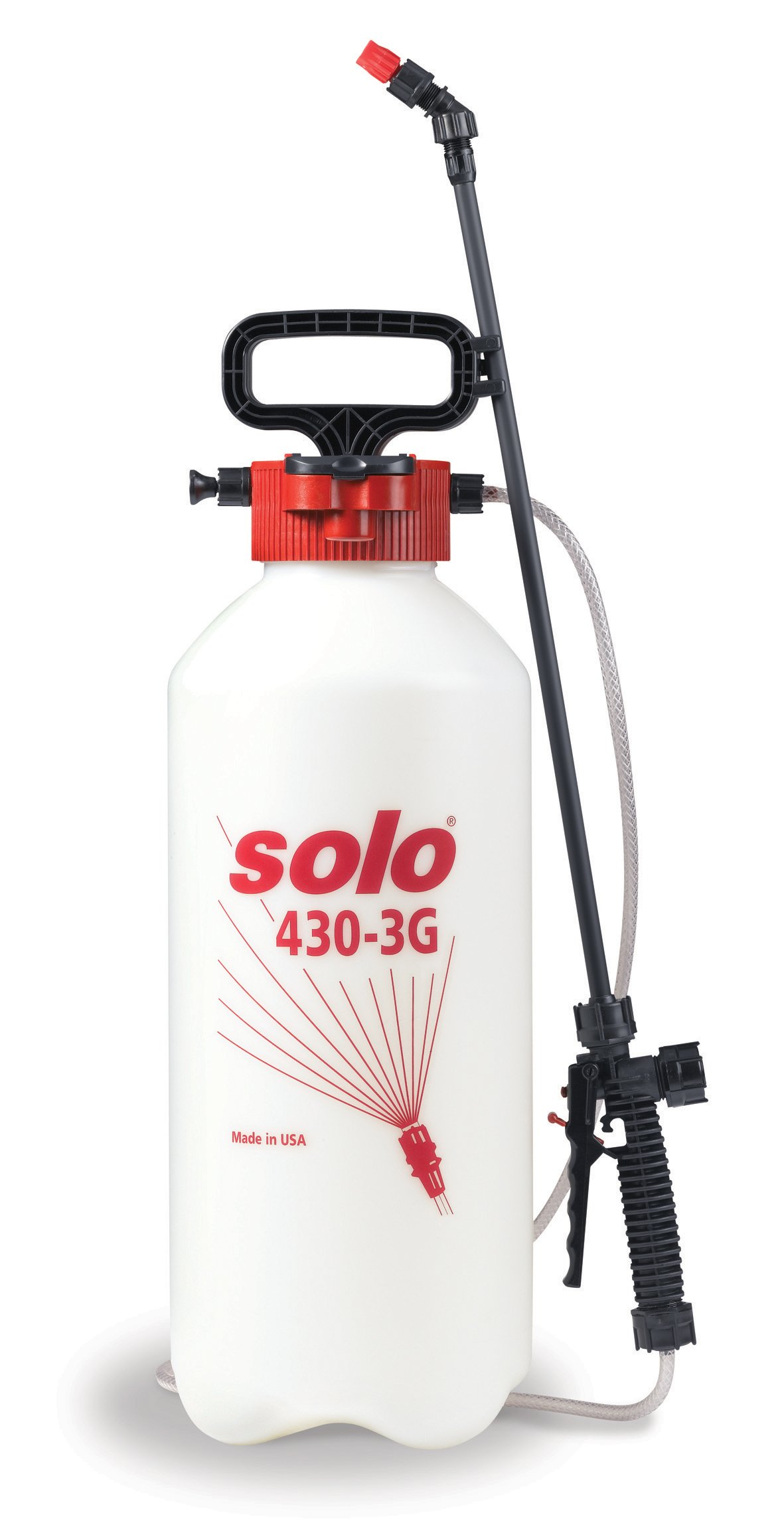 Solo 430-3G 3-Gallon Handheld Garden Sprayer with Shut-off Valve & Durable Wand - Perfect for Lawn Care, Weed Control & Plant Fertilizing