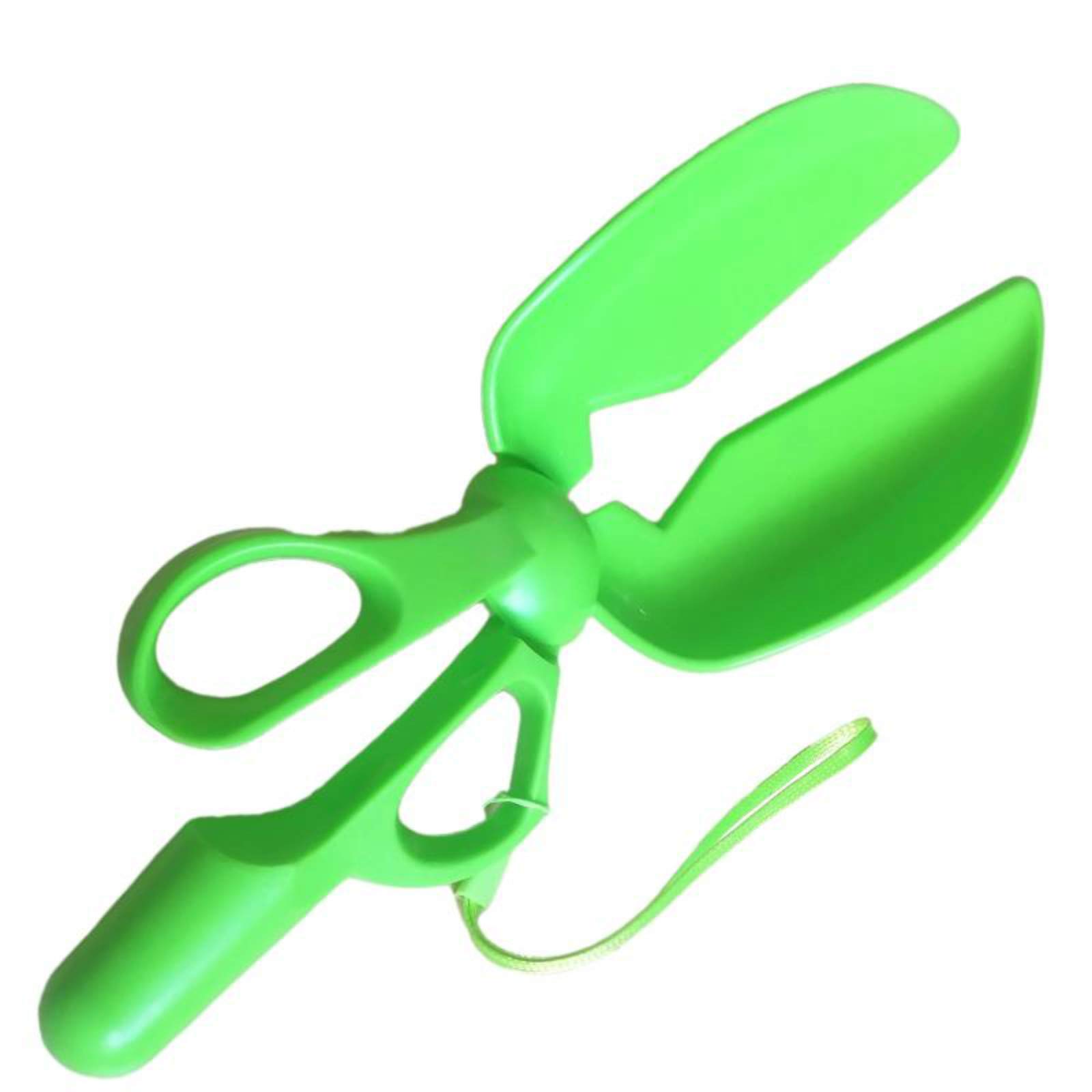 Premium Dog Poop Scooper with Long Handle - Stainless Steel Pet Waste Cleanup Tool for Large & Small Dogs, Cats - Green Pooper Scooper for Easy Backyard, Park & Travel Use