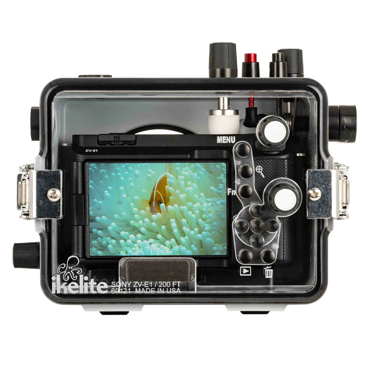 Ikelite 200DLM/A Waterproof Underwater Housing Case for Sony ZV-E1 Mirrorless Camera - Scuba Diving, Snorkeling & Marine Photography Protection