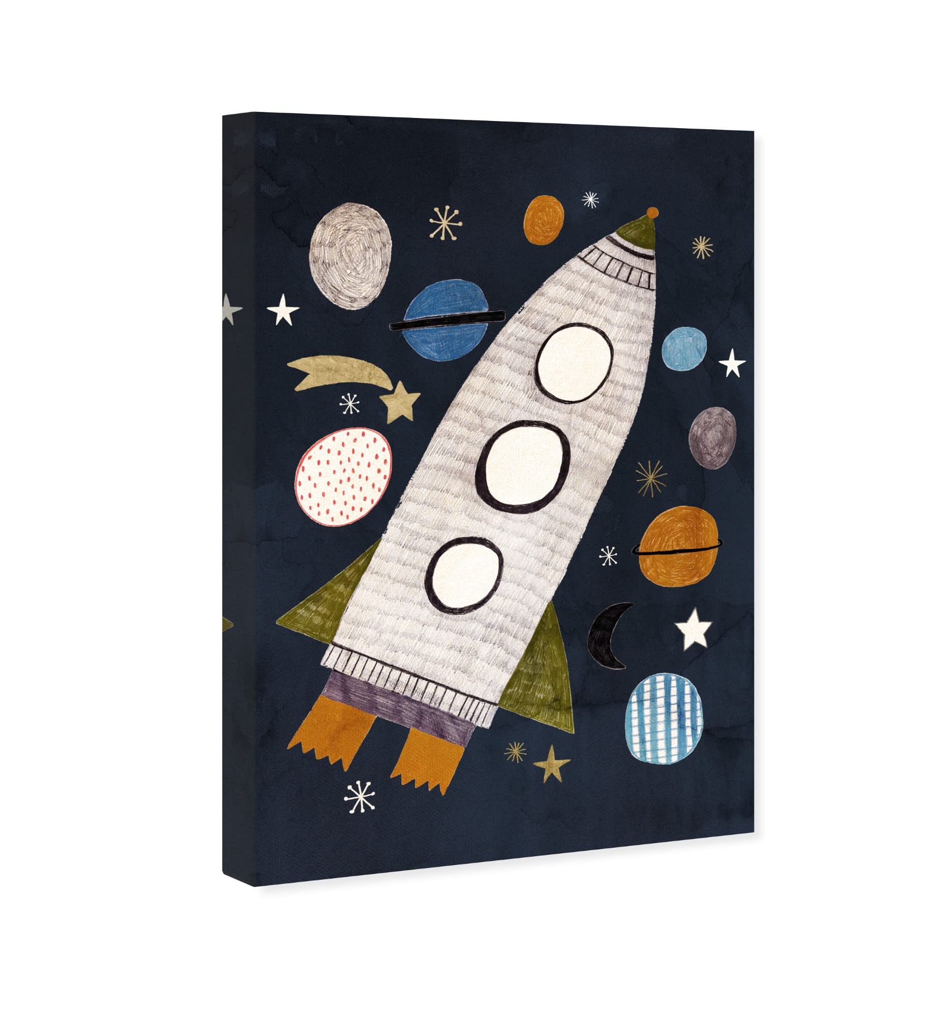 Astronomy and Space Wall Art Canvas Prints - 'Into The Cosmos' Planets & Galaxy Decor for Living Room, Bedroom, or Office