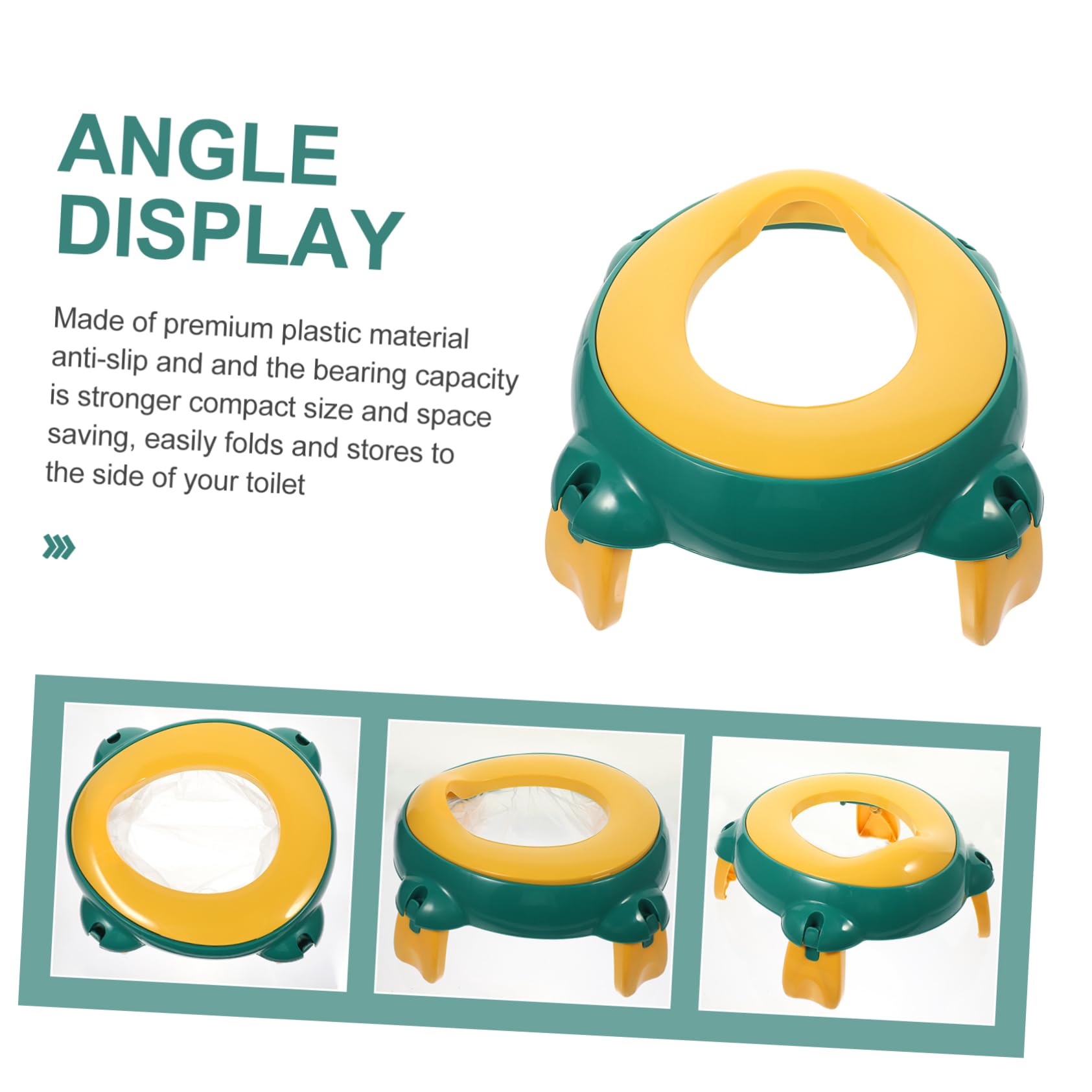 Portable Travel Toilet Seat - Compact & Lightweight Folding Potty for Kids & Adults - Ideal for Camping, Road Trips & Emergency Use