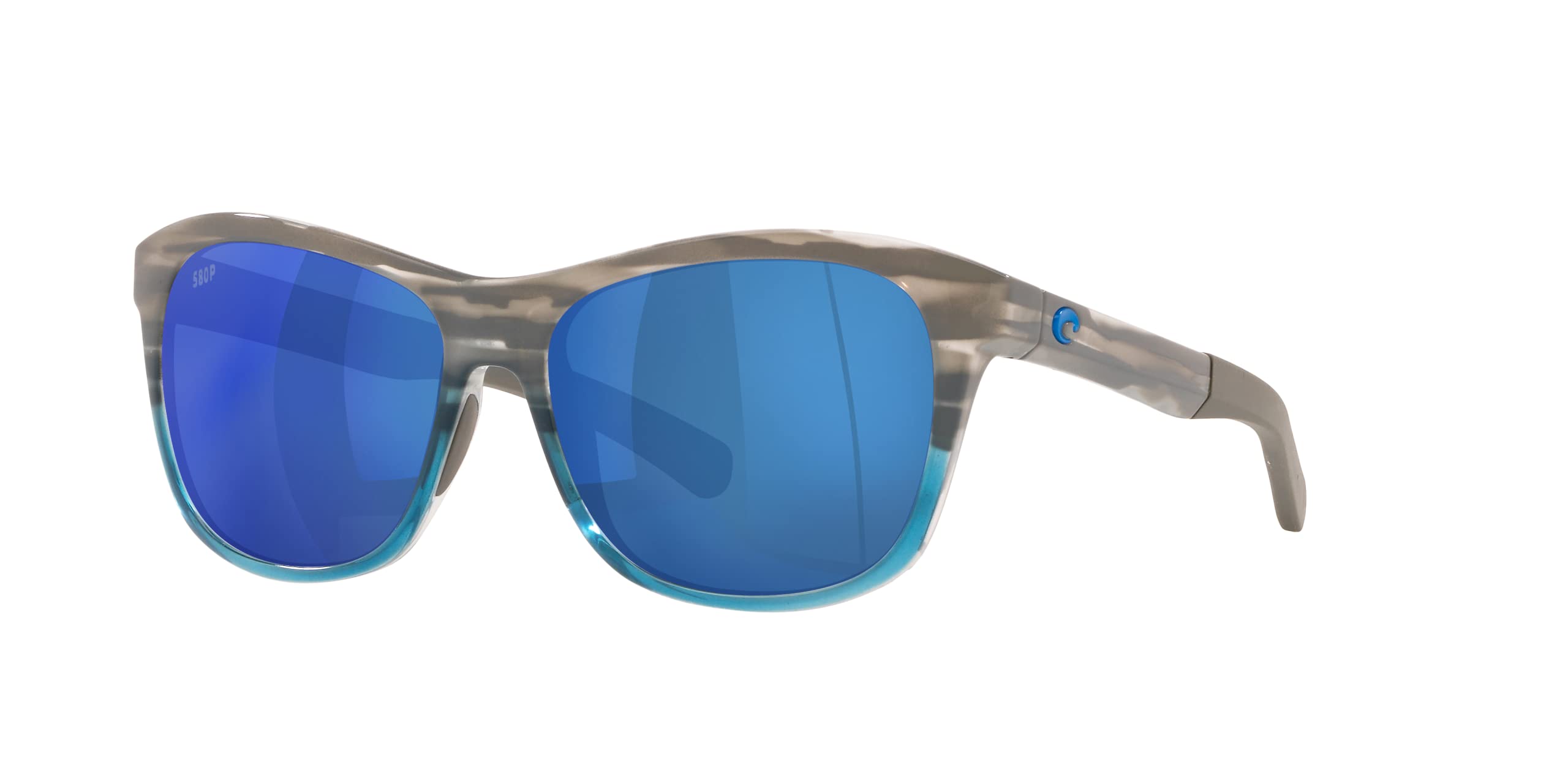 Costa Del Mar Men's Vela Rectangular Polarized Sunglasses - UV Protection for Driving, Fishing & Outdoor Activities