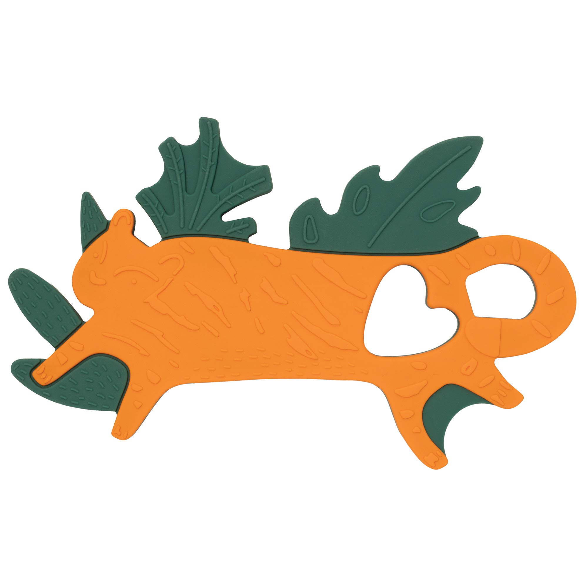 Manhattan Toy Into The Jungle Tiger Silicone Teether - BPA-Free Baby Teething Toy for Soothing Sore Gums, Perfect for Infants & Toddlers (Ideal for Home, Travel & Daycare Use)