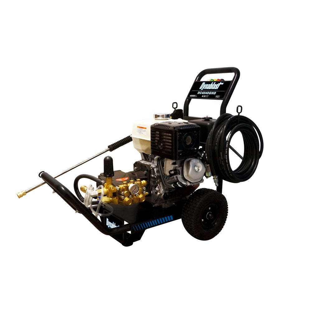 Dynablast 4000 PSI 4.0 GPM Gas Pressure Washer with Interpump Pump - Heavy Duty Portable Power Washer for Driveway Cleaning, House Washing & Outdoor Surfaces