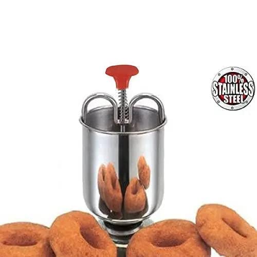Premium Stainless Steel Medu Vada Maker - Donut Shaped Vada Machine for Perfectly Crispy South Indian Snacks | Commercial & Home Use for Restaurants, Catering & Family Cooking