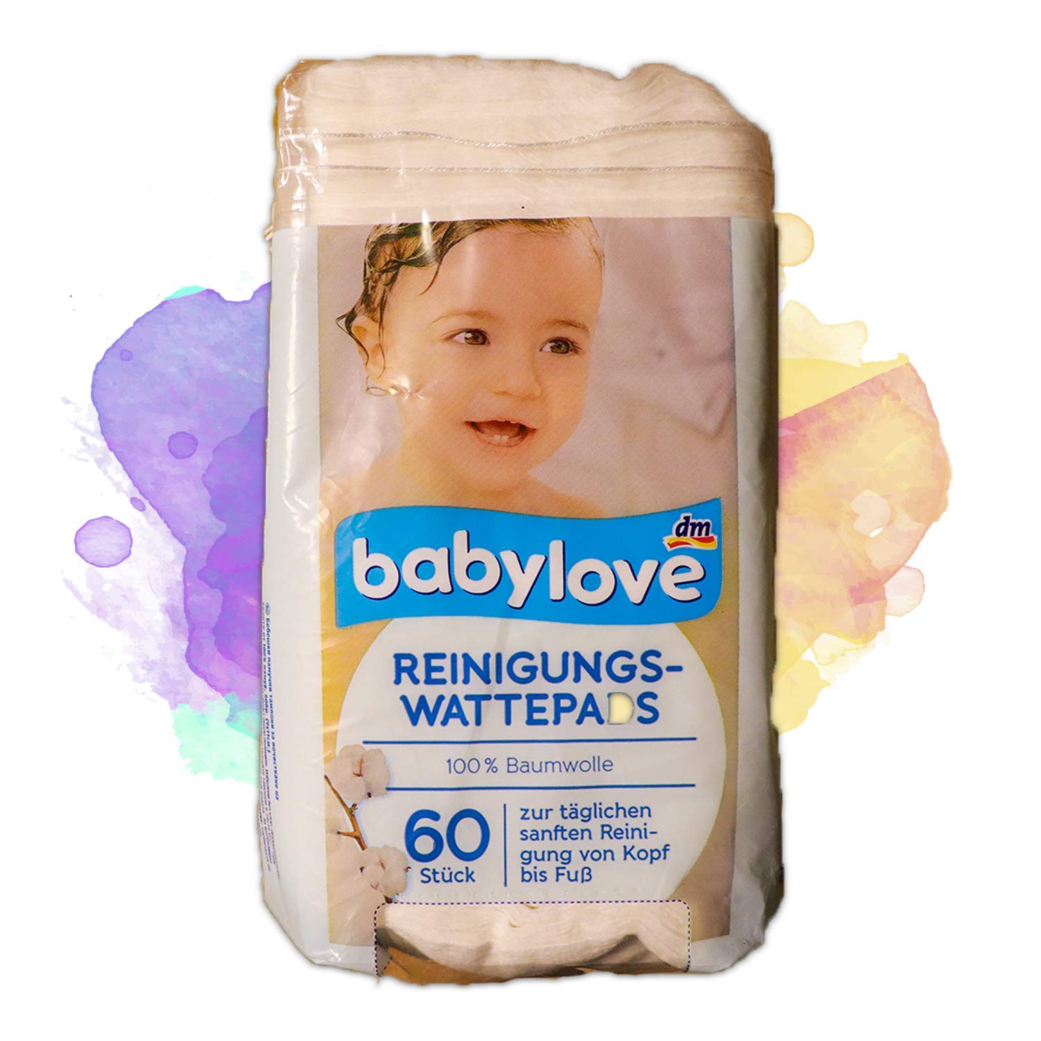 Babylove Soft & Gentle Cleaning Cotton Pads - 4 Pack (240 Count) | Hypoallergenic & Ultra-Absorbent for Baby Care, Makeup Removal & First Aid | Perfect for Sensitive Skin & Daily Beauty Routine