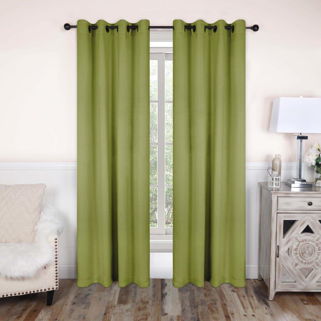 Blackout Curtains with Grommet Top - Solid Classic Modern Window Treatment for Bedroom & Living Room - Noise Reducing & Energy Saving