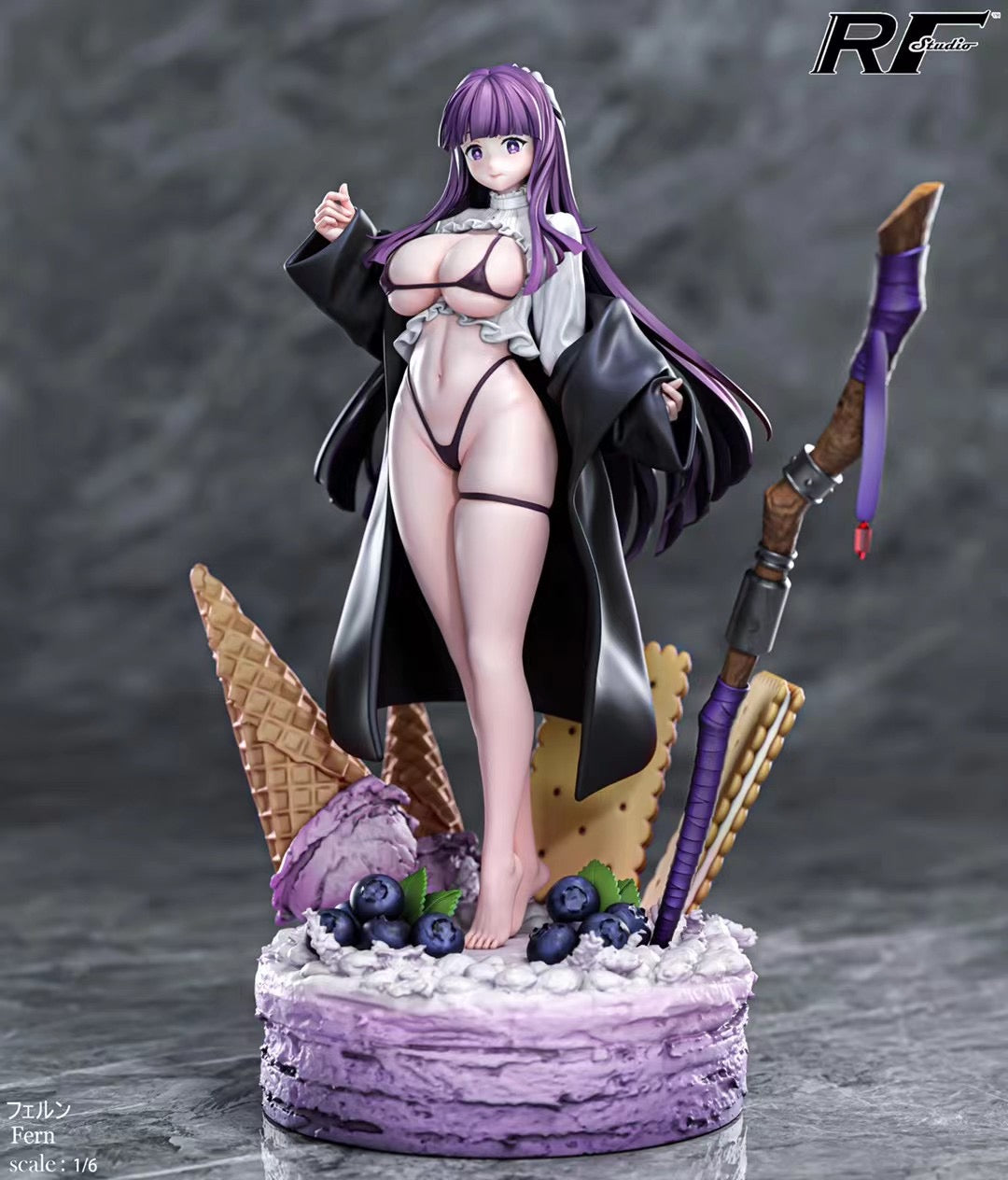 RF Studio Frieren: Beyond Journey's End Fern Anime Figure - Collectible Japanese Manga Character Statue for Display, Gifts, and Anime Lovers