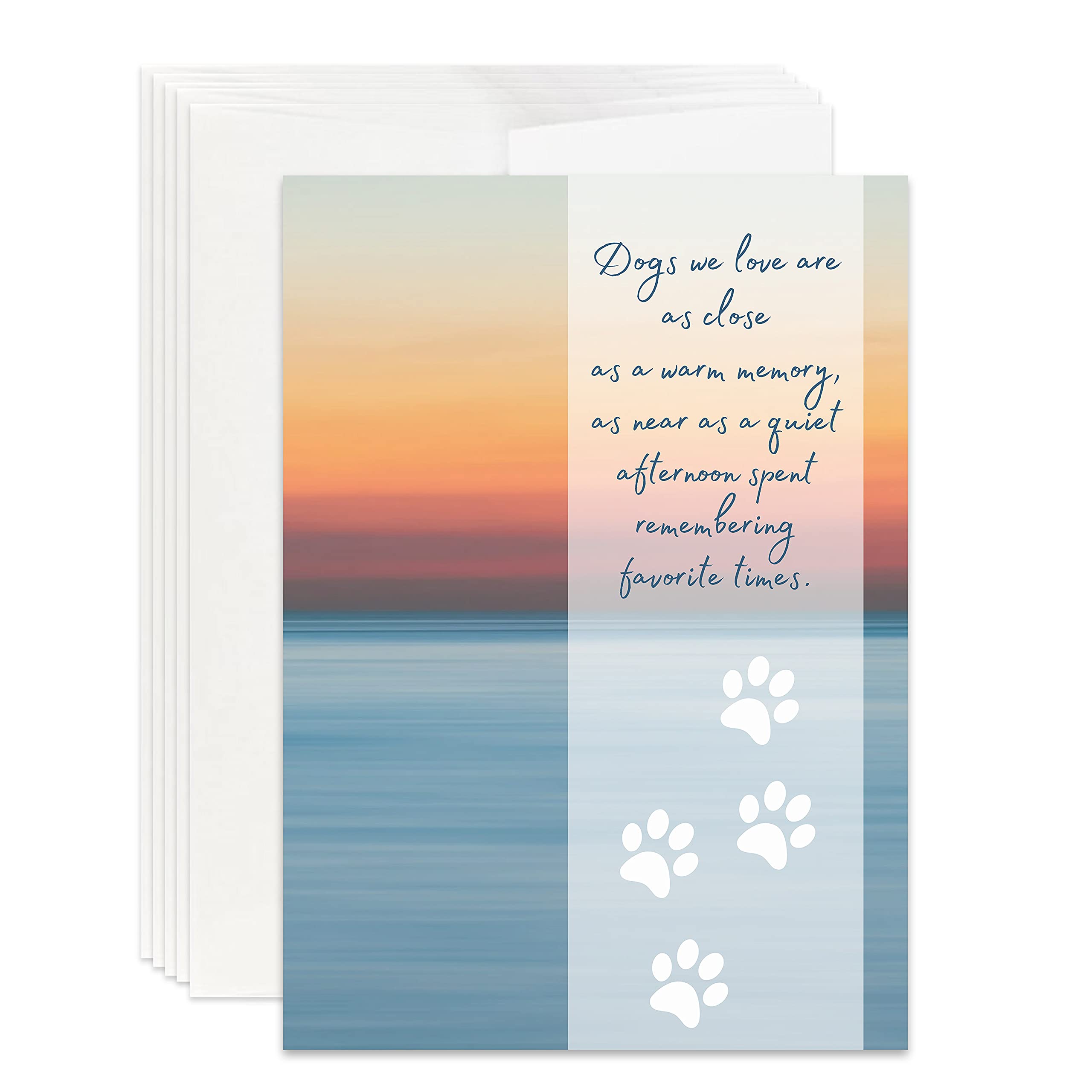 Christian Pet Loss Sympathy Cards - Pack of 12 for Dogs & Cats - Comforting Gifts for Bereaved Pet Owners