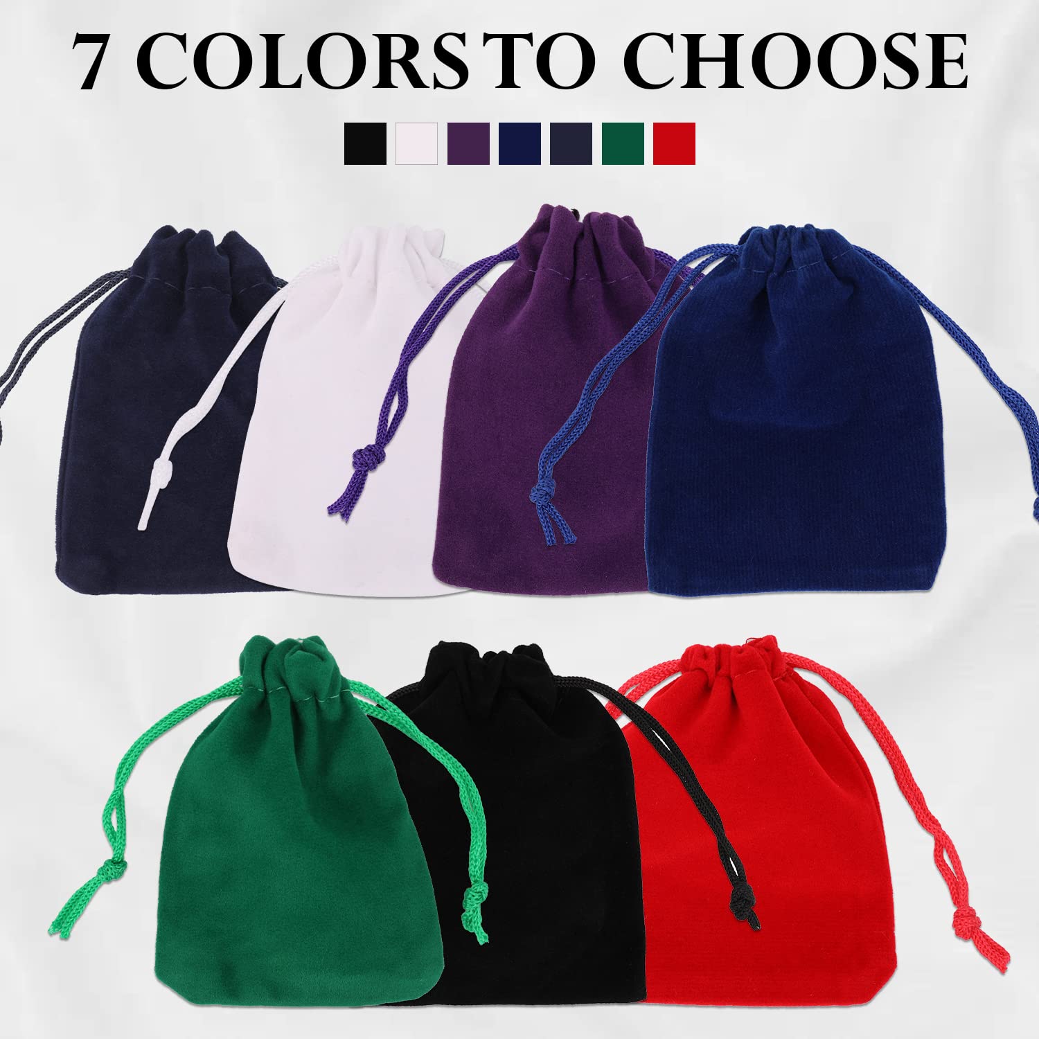10pcs Small Red Velvet Drawstring Bags - 7x9cm Jewelry Pouches & Gift Bags for Wedding Favors, Christmas, Birthday, Anniversary Parties | Perfect for DIY Crafts, Party Supplies, and Elegant Gift Packaging