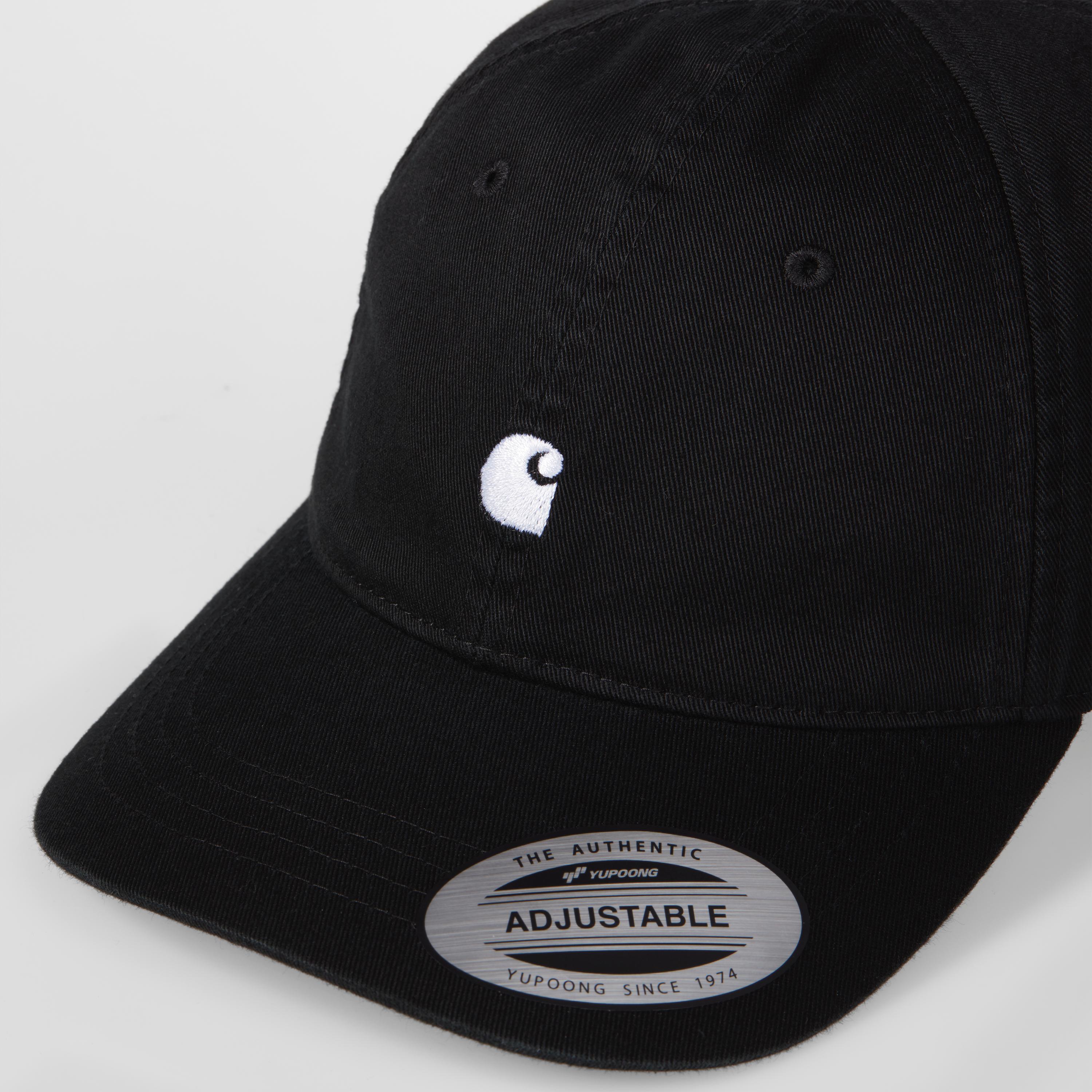 Madison Logo Cap - Stylish Black & White Baseball Hat for Men & Women - Perfect for Outdoor Sports, Casual Wear & Fashion Accessories