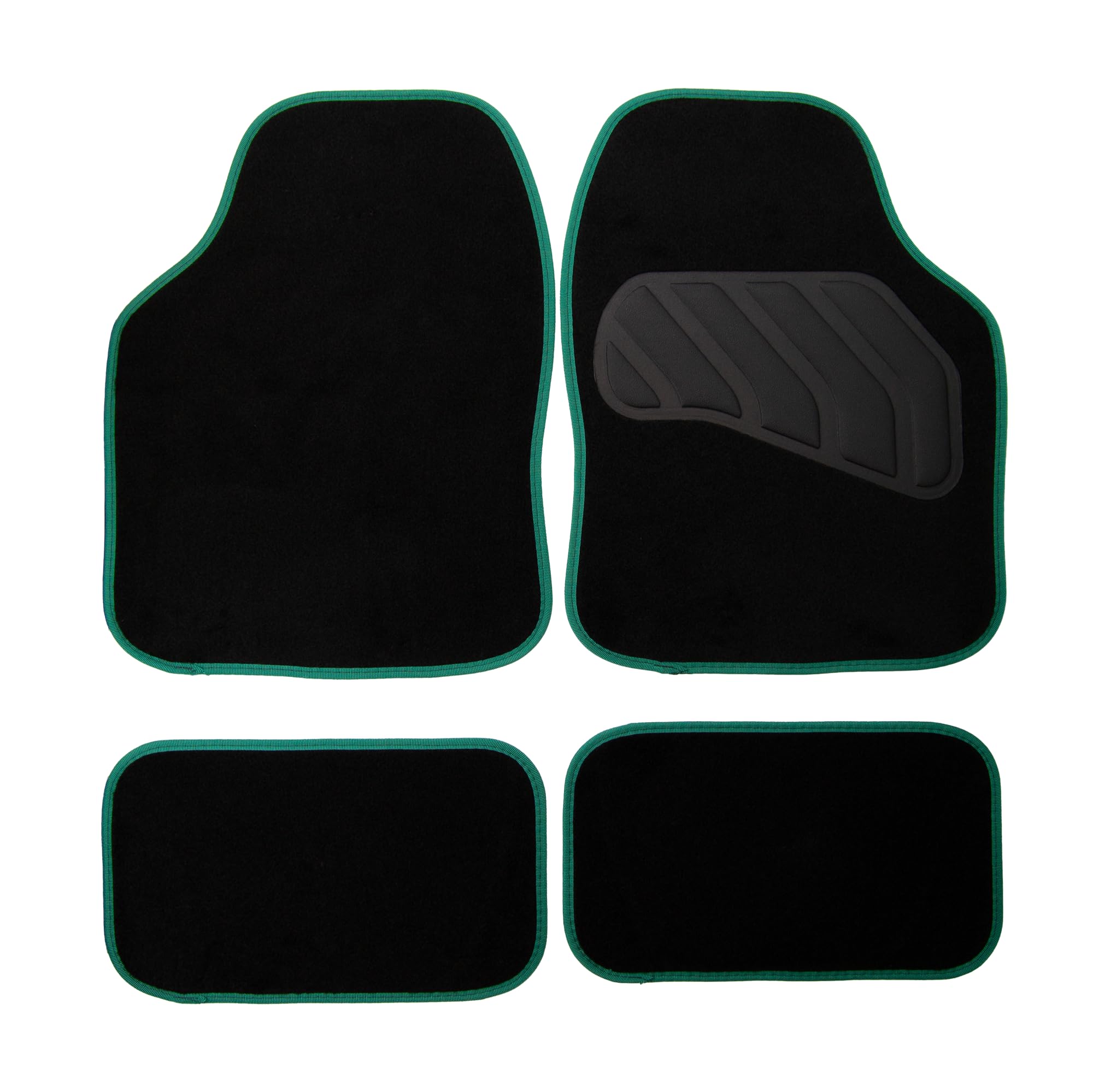 Premium Sakura SS5469 All-Weather Car Floor Mats - 4-Piece Set in Soft Pastel Green | Durable & Easy to Clean | Perfect for SUVs, Sedans & Trucks